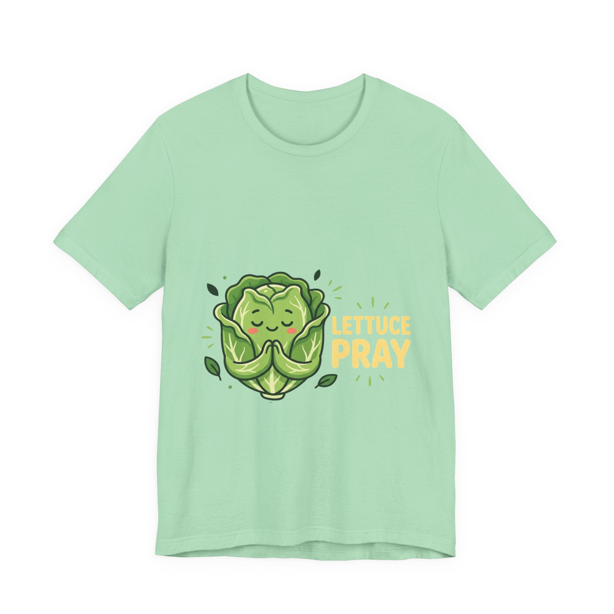 Lettuce Pray T-Shirt — Cute Praying Lettuce Graphic Tee