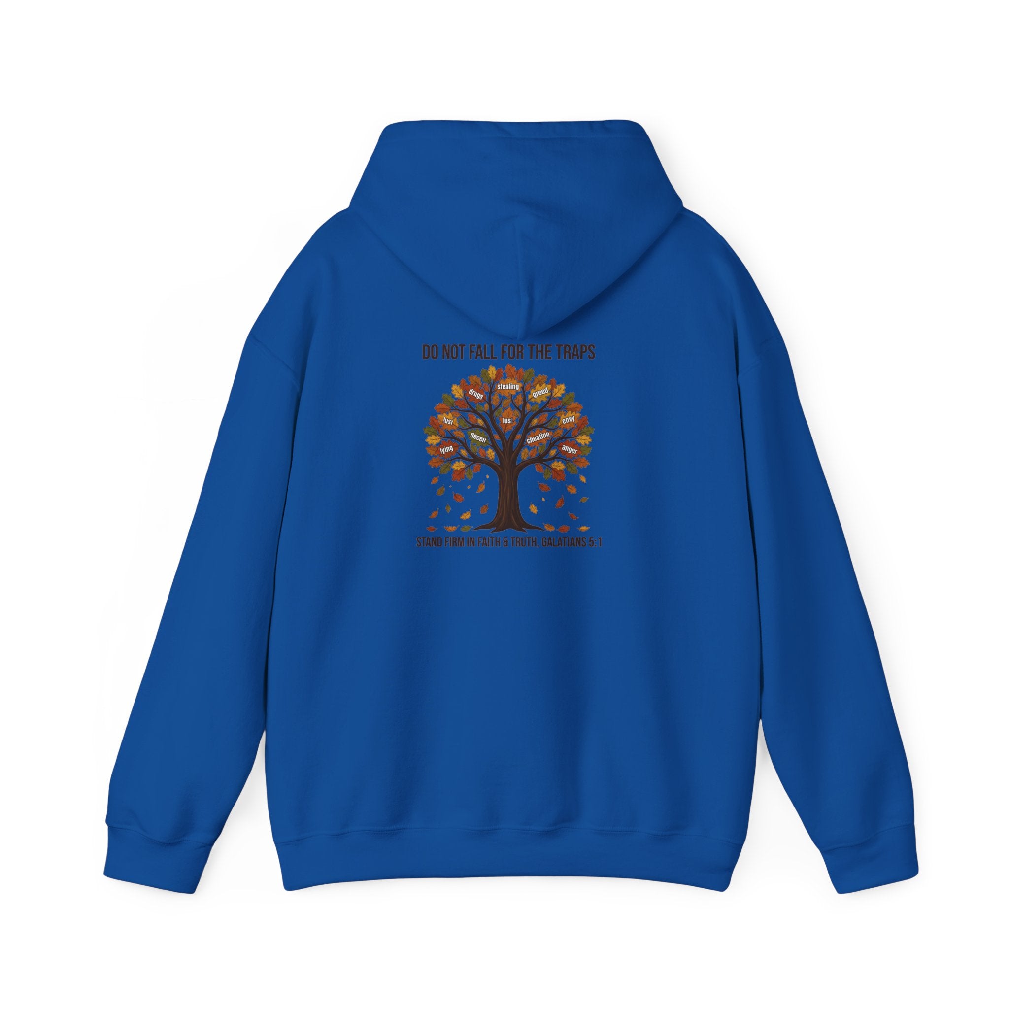 Autumn Oak Tree Hoodie — "Do Not Be Deceived" Fall Faith Sweatshirt