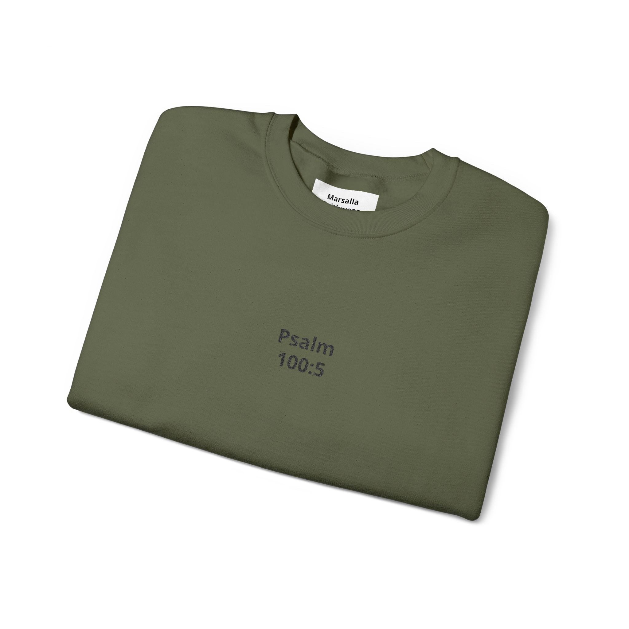 Psalm 100:5 Minimalist Crewneck Sweatshirt — Christian Scripture Sweatshirt