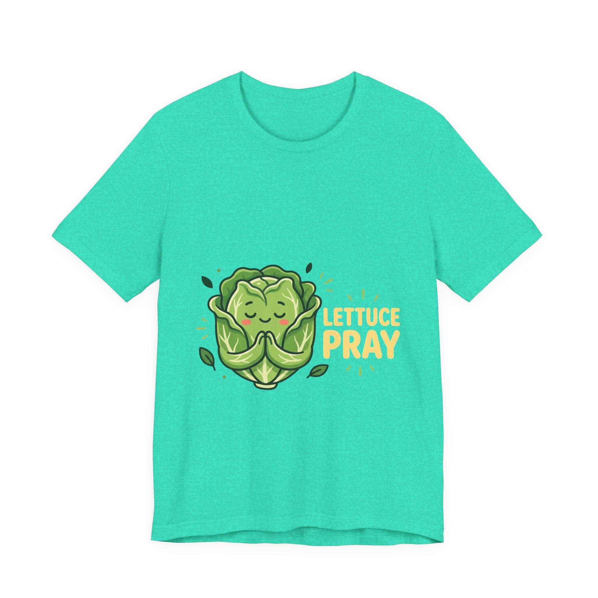 Lettuce Pray T-Shirt — Cute Praying Lettuce Graphic Tee