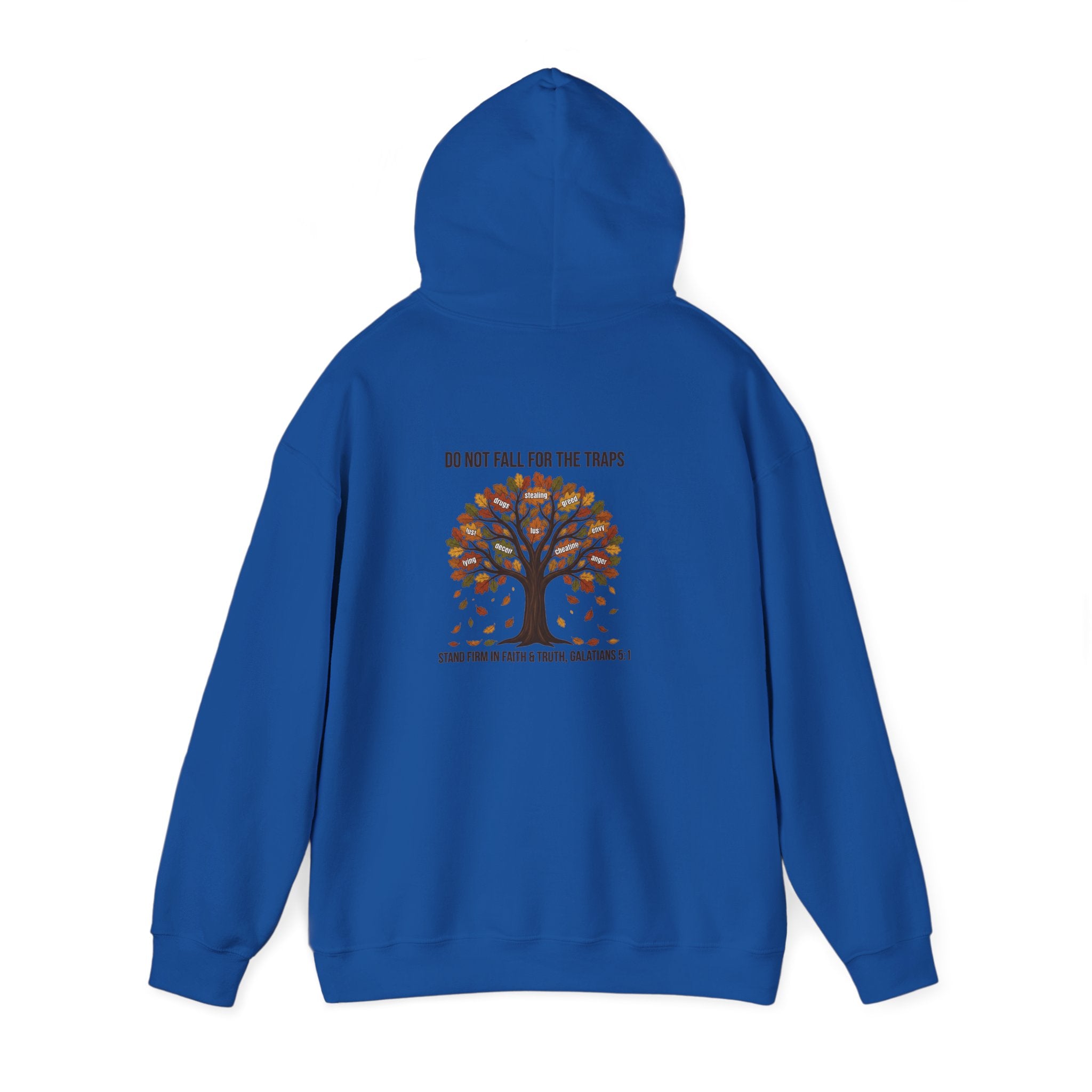 Autumn Oak Tree Hoodie — "Do Not Be Deceived" Fall Faith Sweatshirt