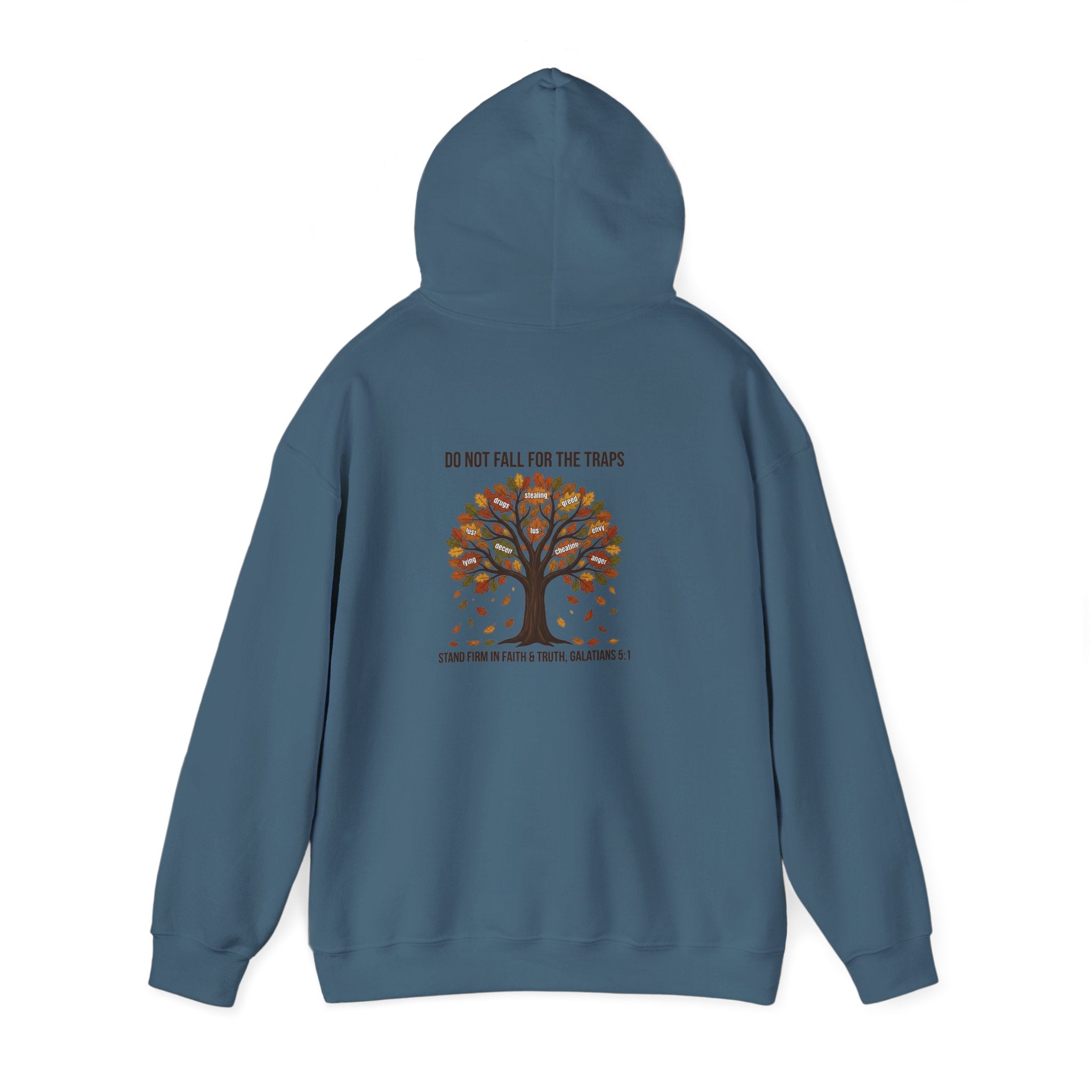 Autumn Oak Tree Hoodie — "Do Not Be Deceived" Fall Faith Sweatshirt
