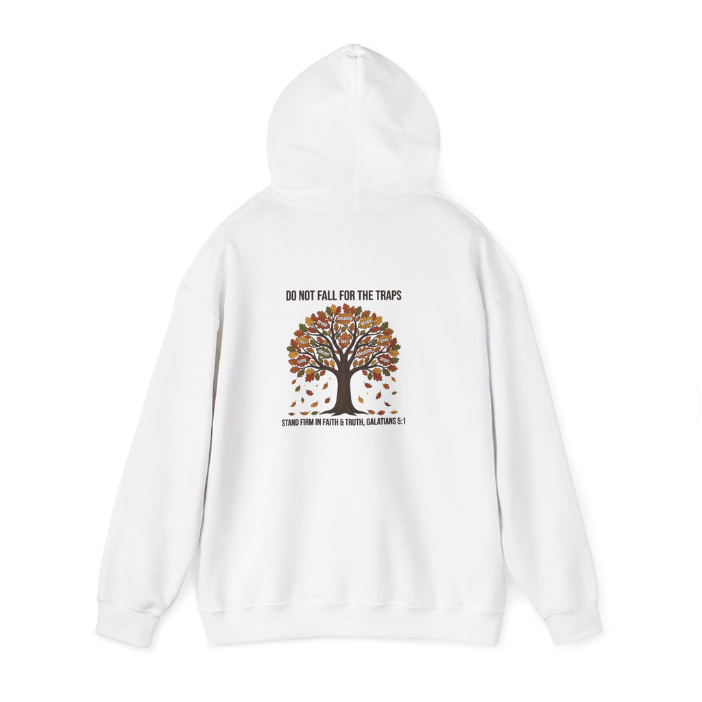 Autumn Oak Tree Hoodie — "Do Not Be Deceived" Fall Faith Sweatshirt