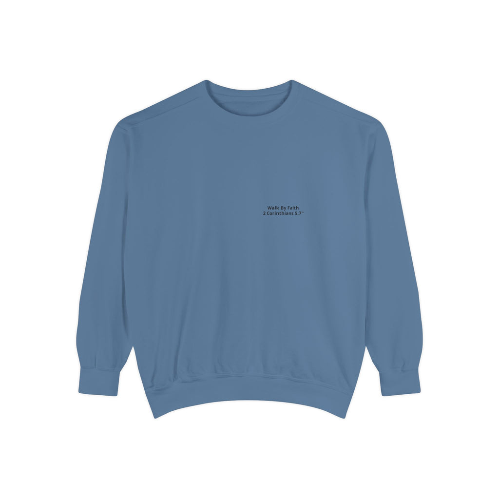 Walk in Faith Sweatshirt — Christian Cross Inspirational Crewneck