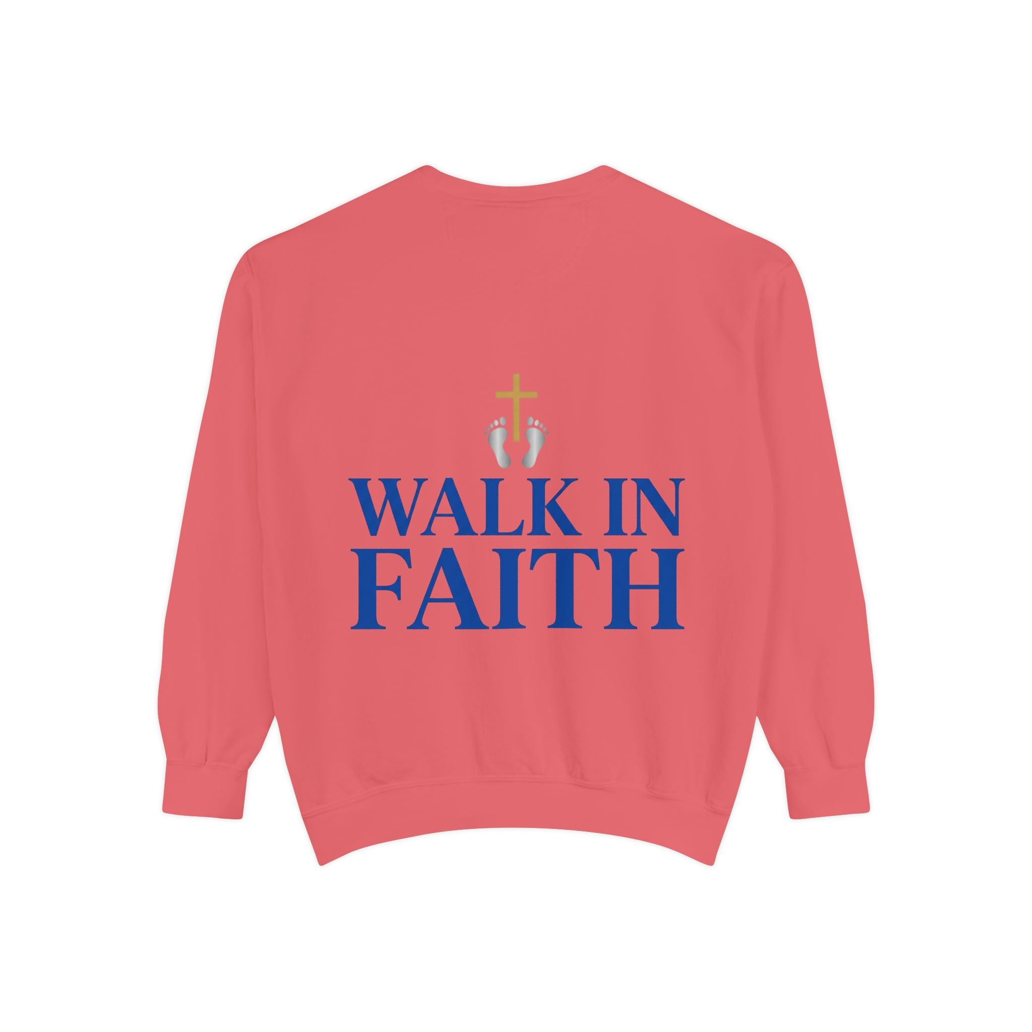 Walk in Faith Sweatshirt — Christian Cross Inspirational Crewneck
