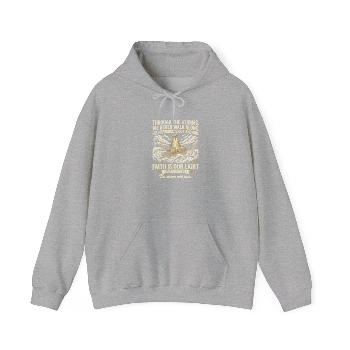 Faith Over Fear Hoodie — Vintage Dove Inspirational Pullover