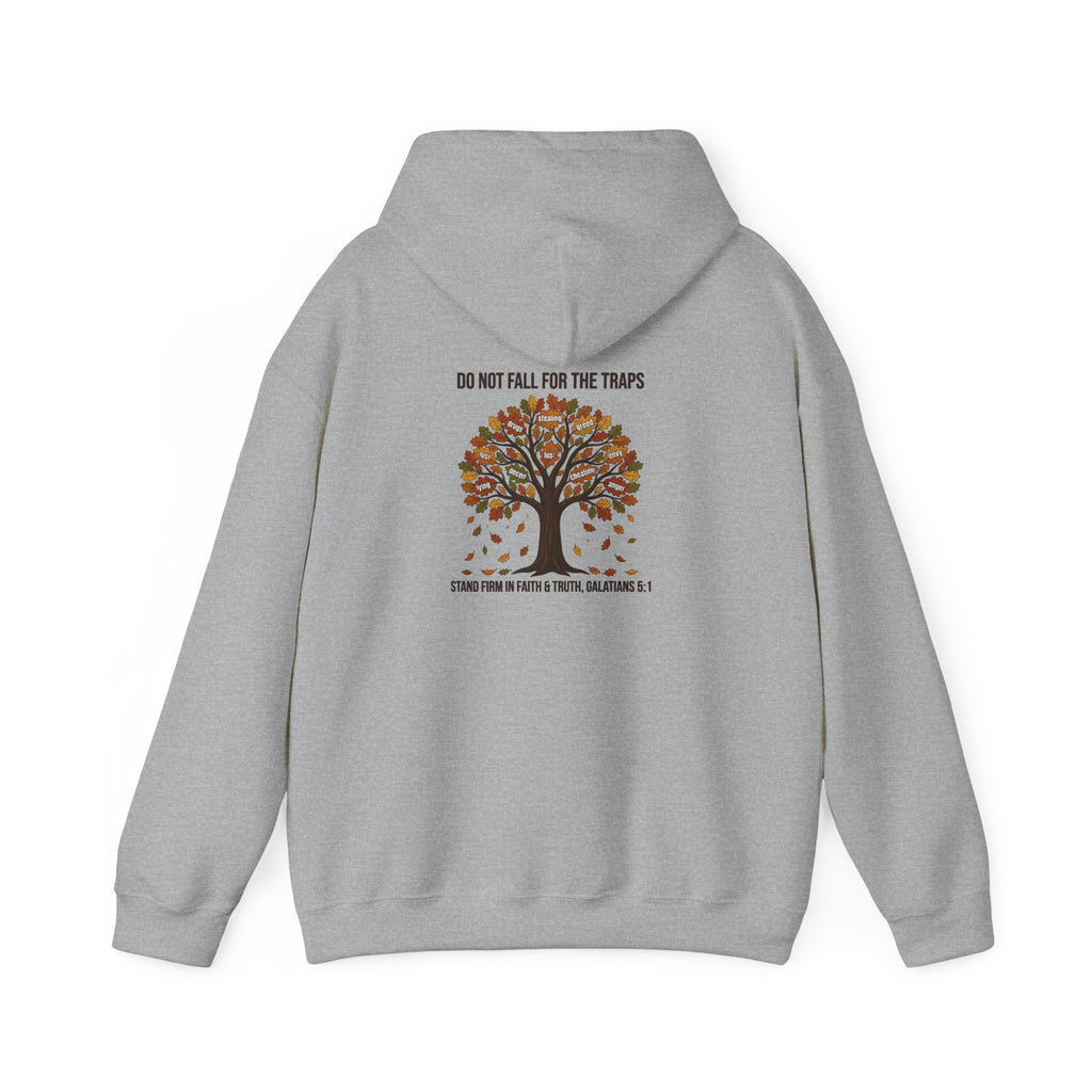 Autumn Oak Tree Hoodie — "Do Not Be Deceived" Fall Faith Sweatshirt