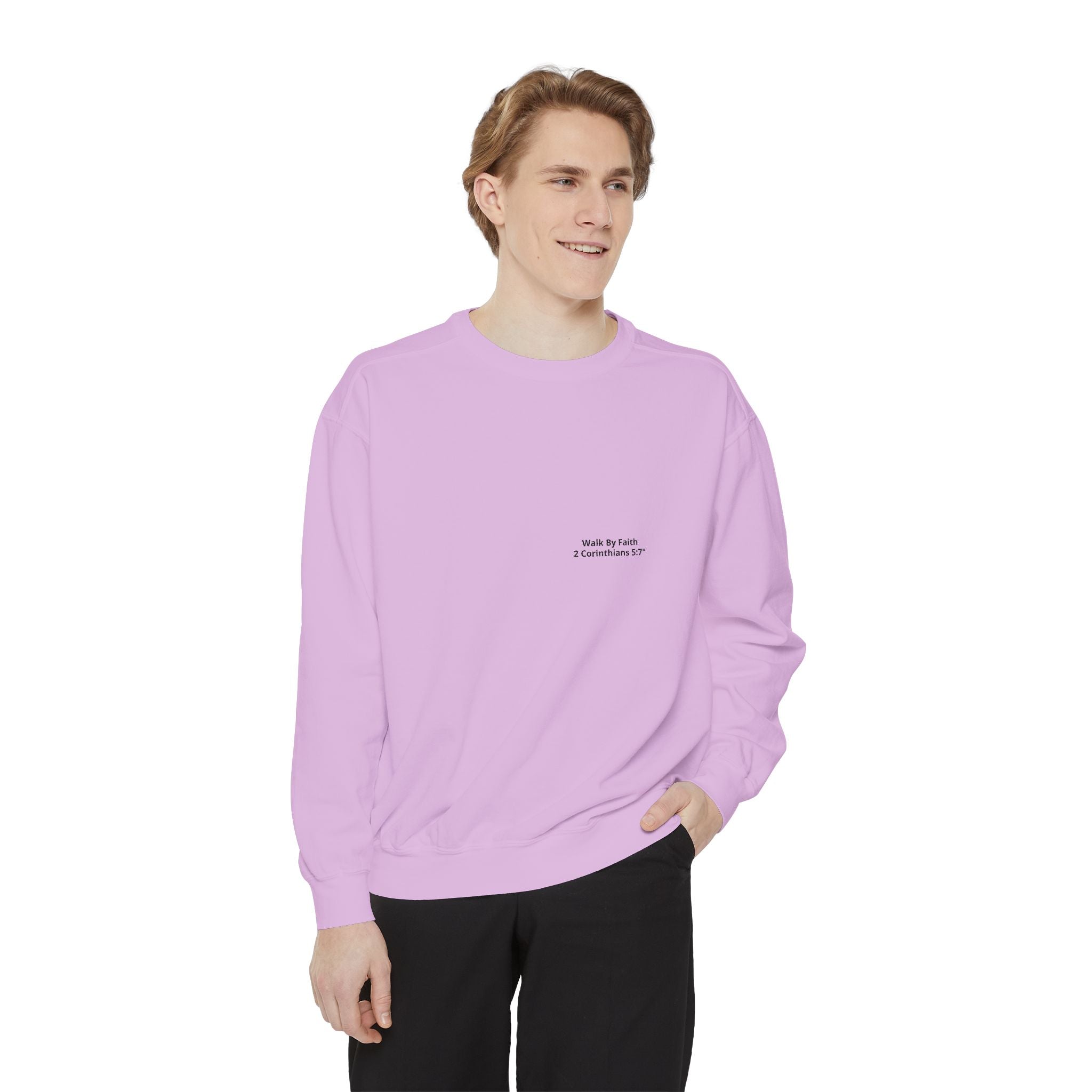 Walk in Faith Sweatshirt — Christian Cross Inspirational Crewneck