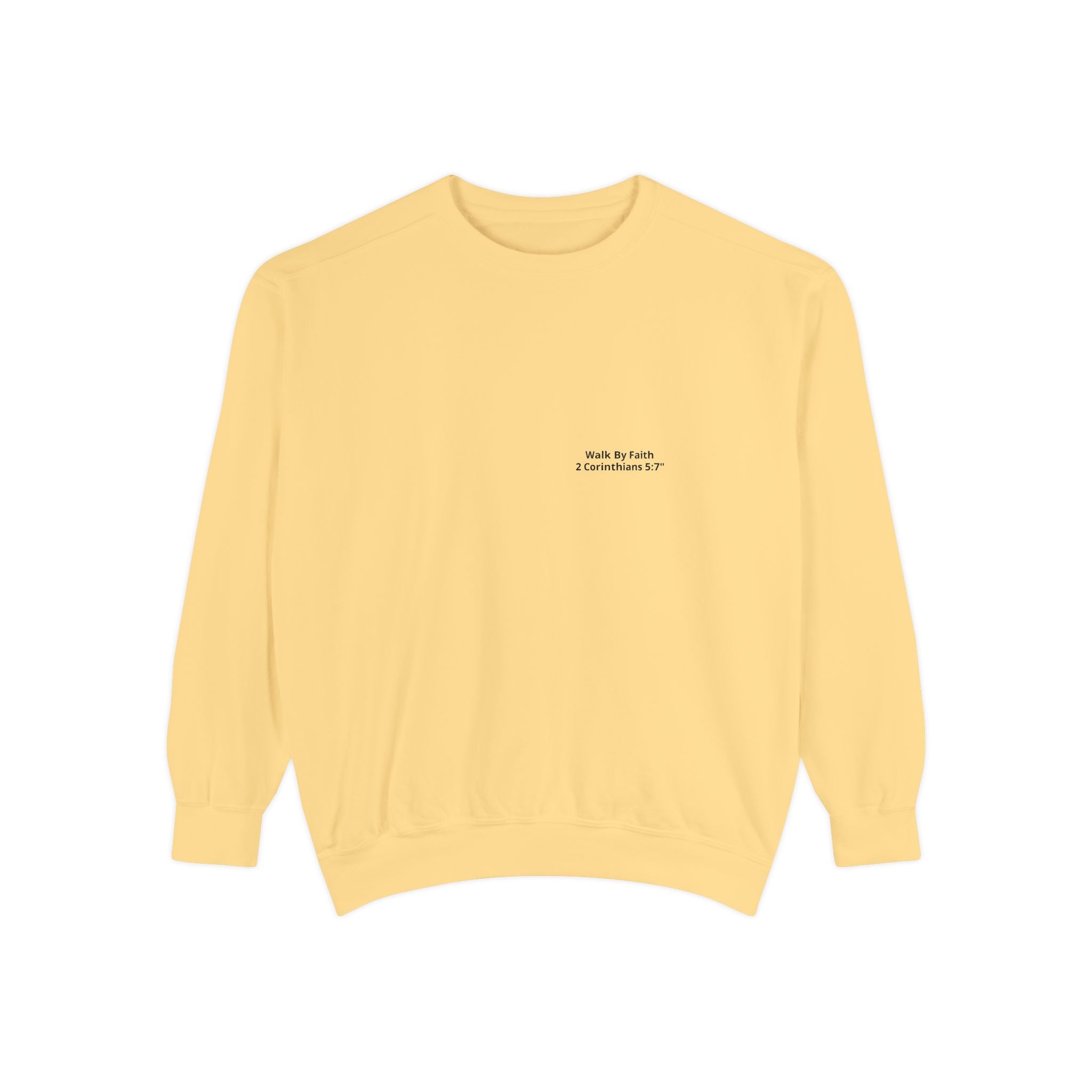 Walk in Faith Sweatshirt — Christian Cross Inspirational Crewneck