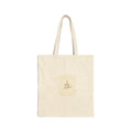 Canvas Tote Bag — Minimal Happy Camper Illustration, Eco-Friendly Grocery & Market Bag