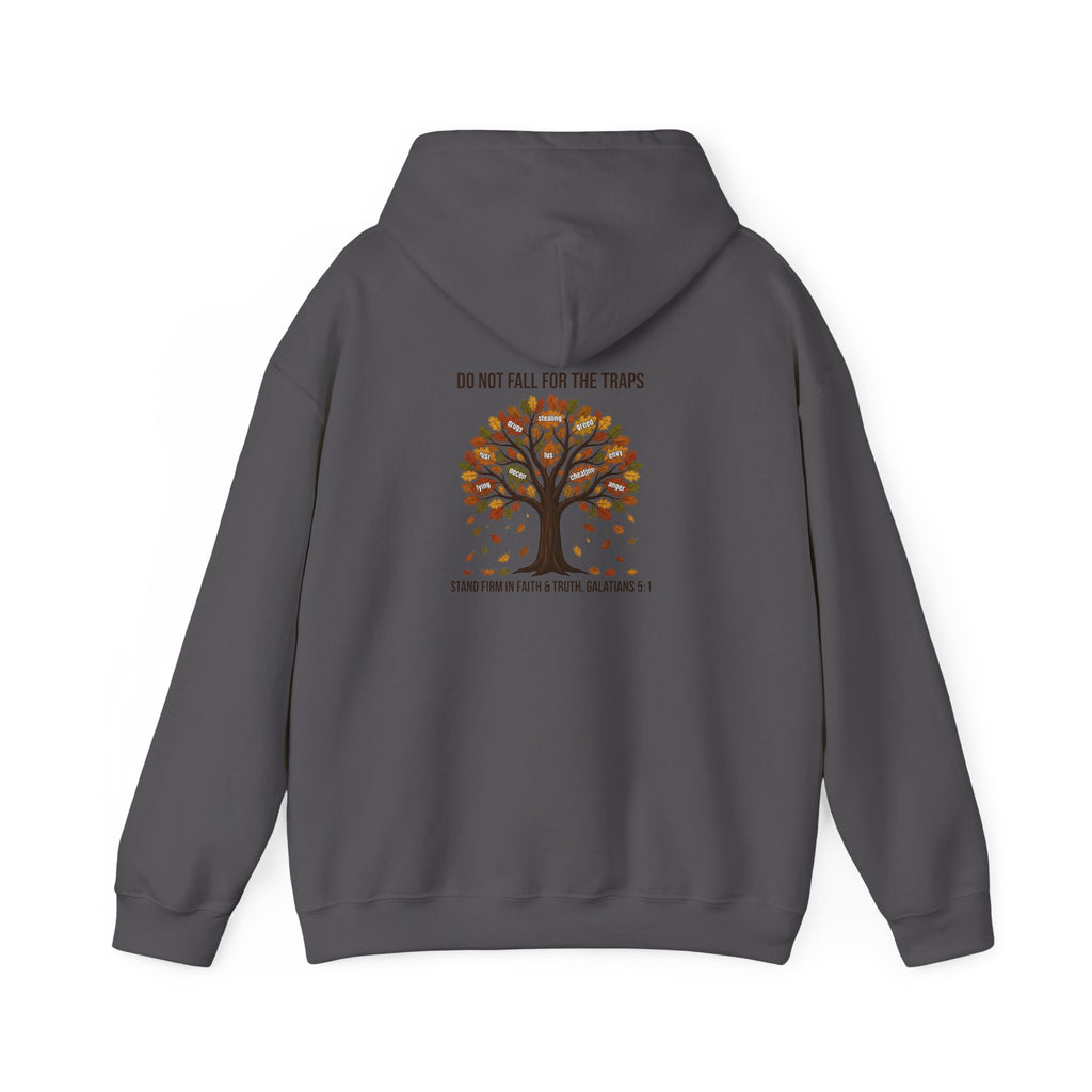 Autumn Oak Tree Hoodie — "Do Not Be Deceived" Fall Faith Sweatshirt