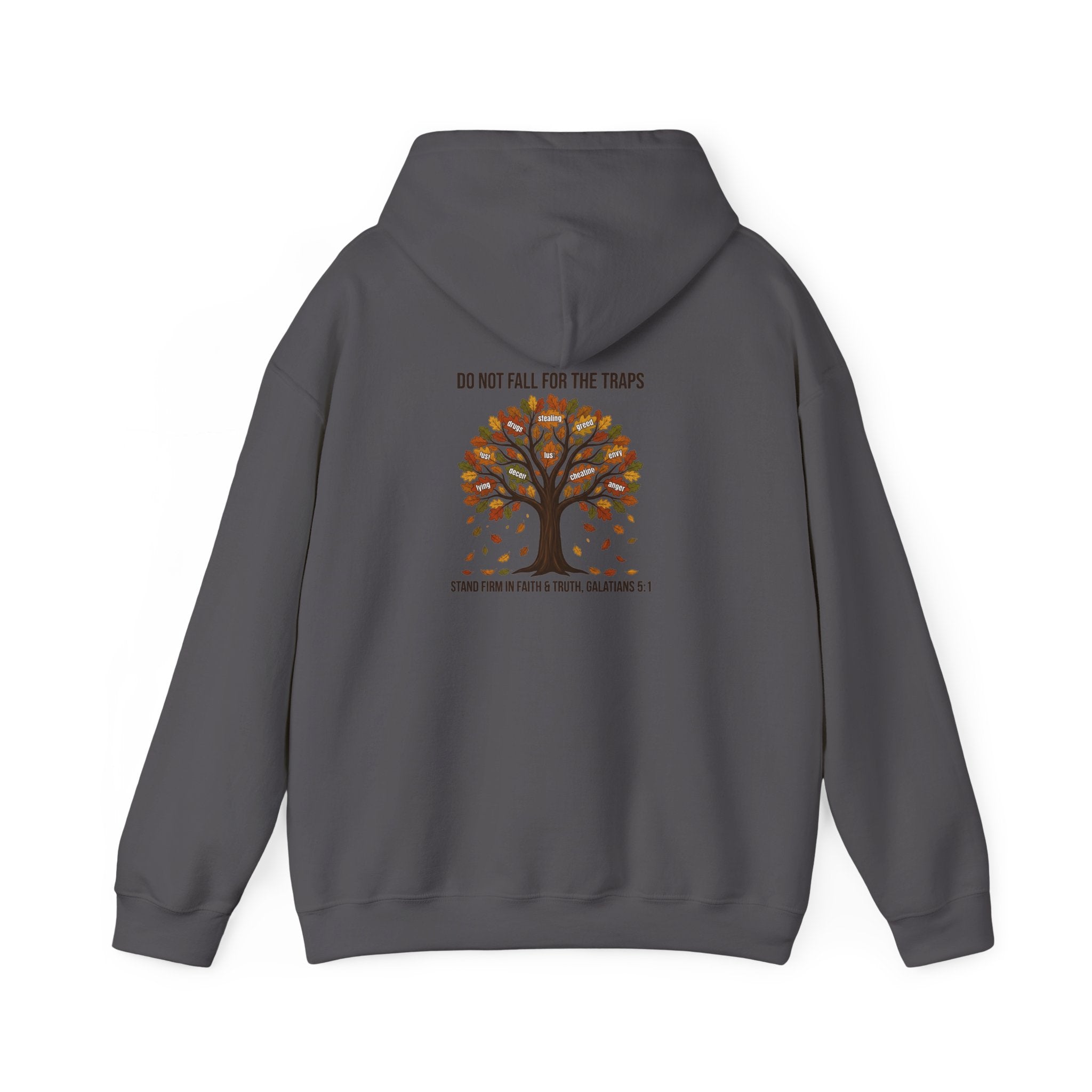 Autumn Oak Tree Hoodie — "Do Not Be Deceived" Fall Faith Sweatshirt