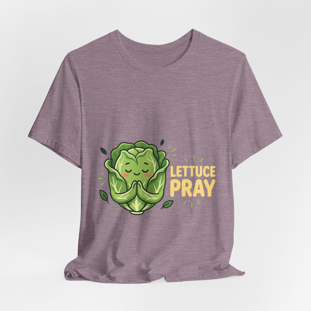 Lettuce Pray T-Shirt — Cute Praying Lettuce Graphic Tee
