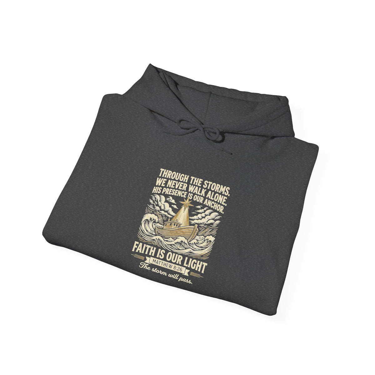 Faith Over Fear Hoodie — Vintage Dove Inspirational Pullover
