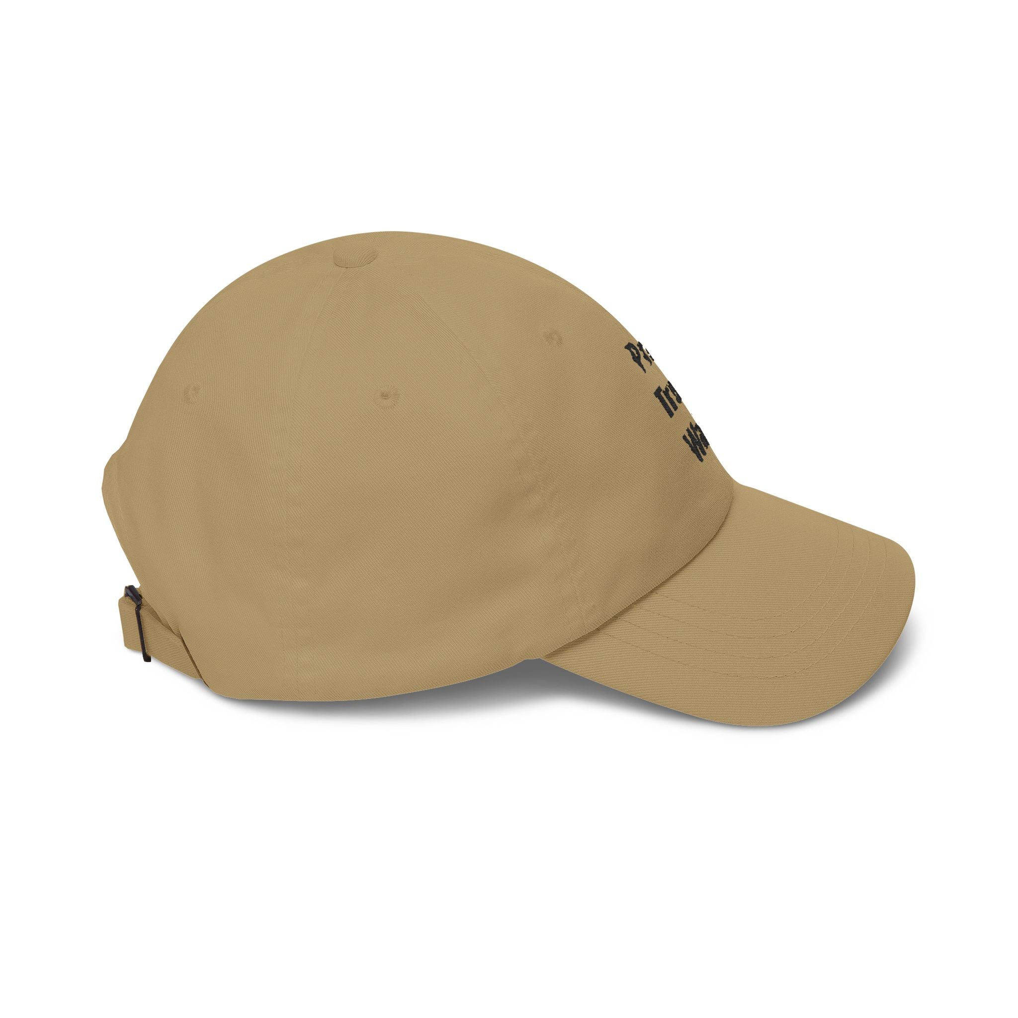 Pray Trust Wait Dad Cap – Inspirational Embroidered Baseball Hat