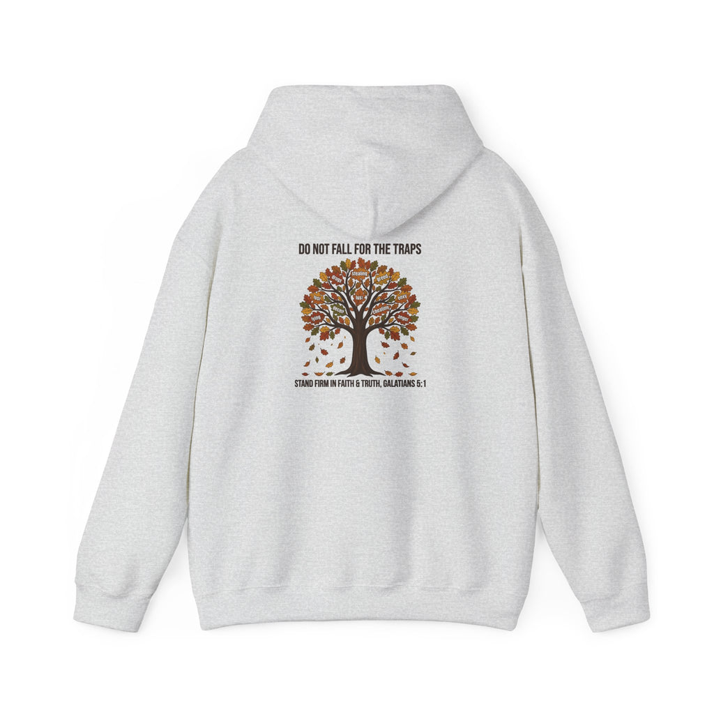 Autumn Oak Tree Hoodie — "Do Not Be Deceived" Fall Faith Sweatshirt