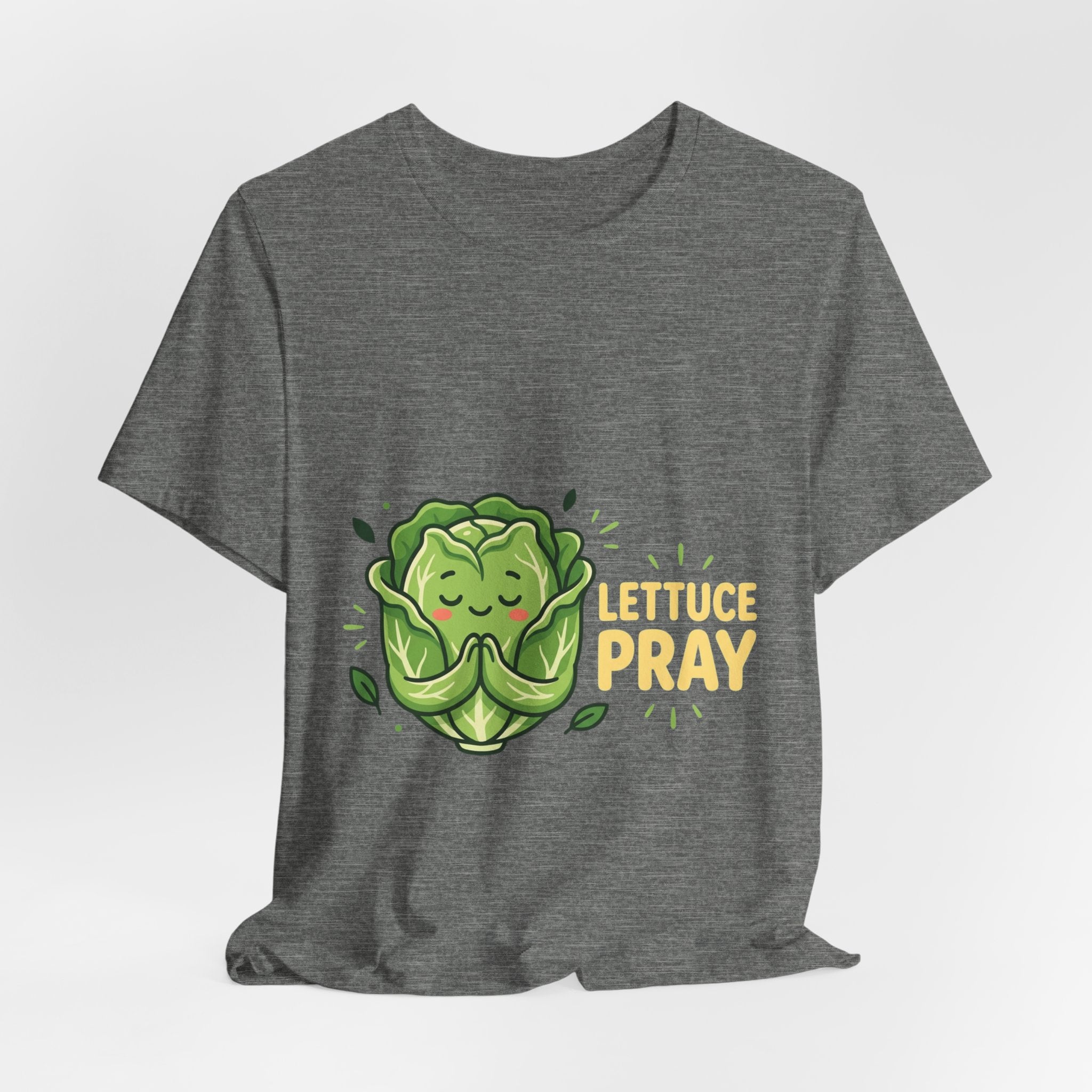 Lettuce Pray T-Shirt — Cute Praying Lettuce Graphic Tee
