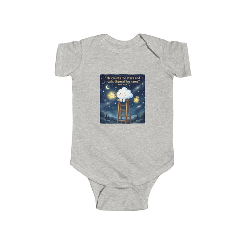 Baby Bodysuit - "It's Okay to Be a Little Cloud" Dreamy Night Sky Infant Onesie