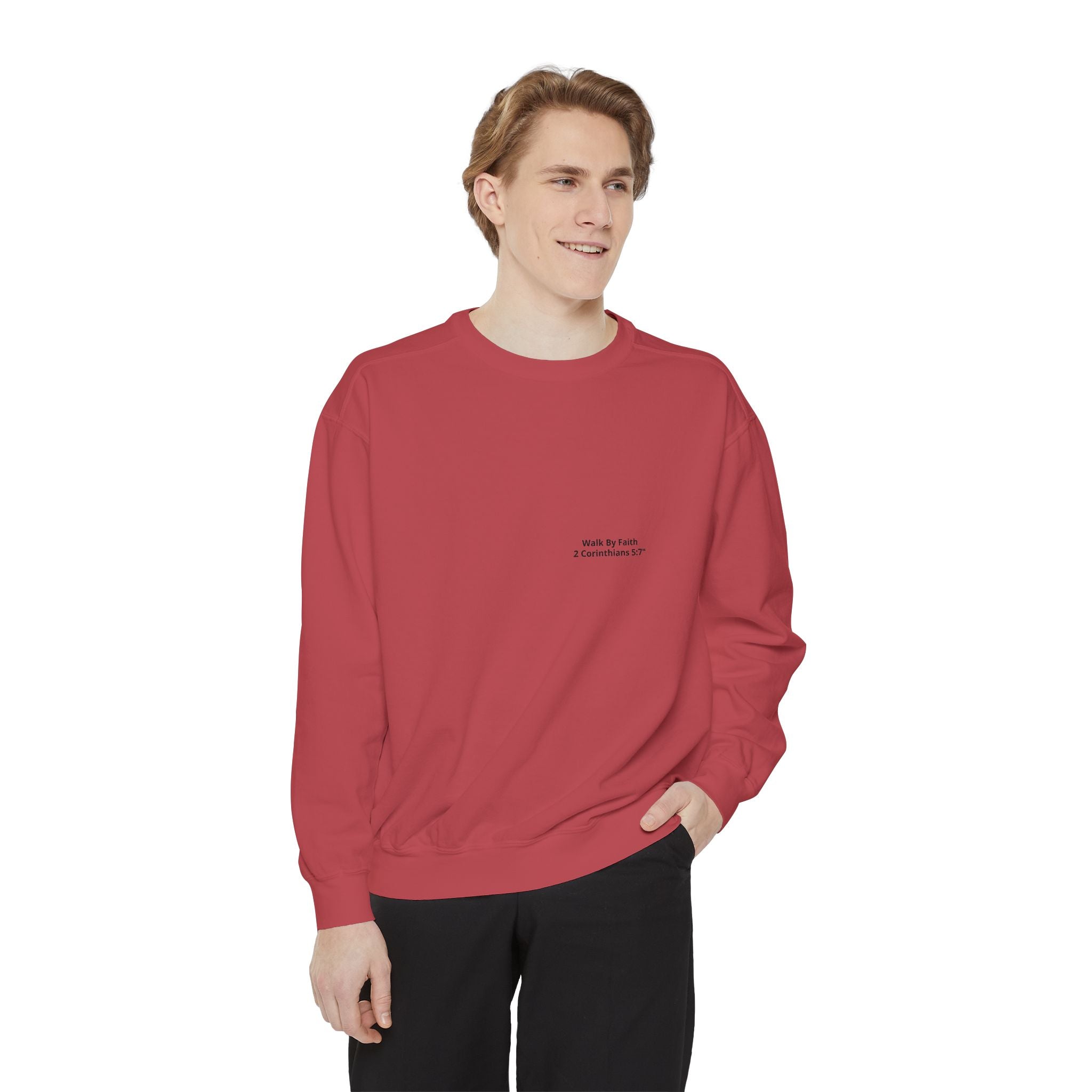 Walk in Faith Sweatshirt — Christian Cross Inspirational Crewneck