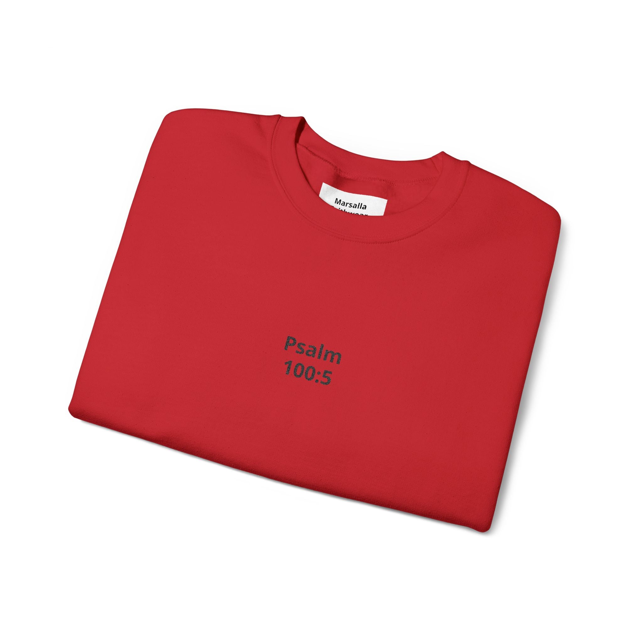 Psalm 100:5 Minimalist Crewneck Sweatshirt — Christian Scripture Sweatshirt
