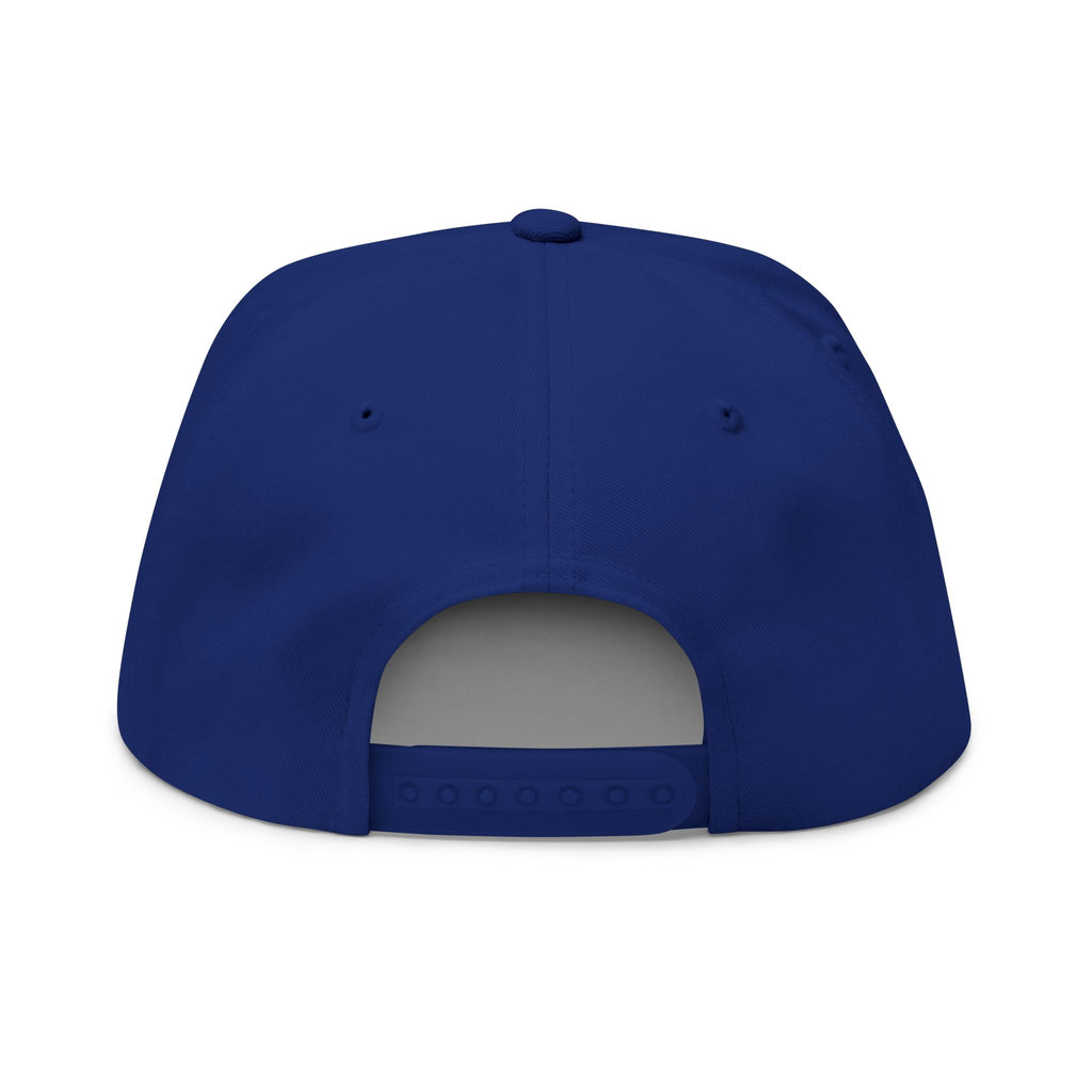 Chosen & Loved Embroidered Flat Bill Cap — White Snapback Hat