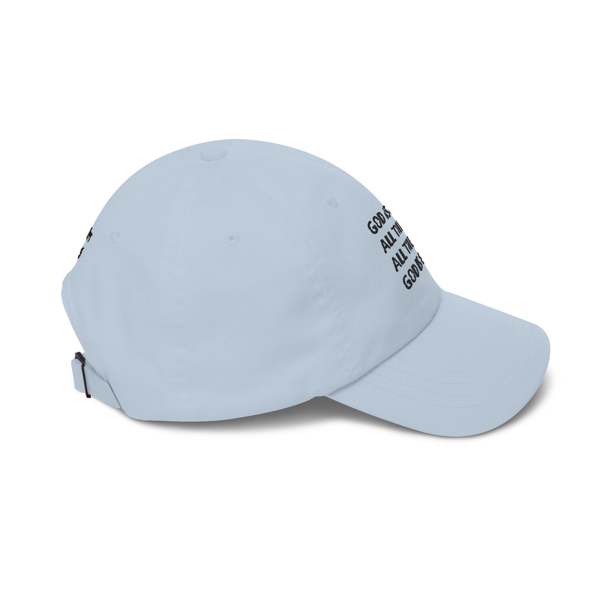 Embroidered ‘God Is Good All The Time’ Dad Cap — Psalm 100:5 Baseball Hat