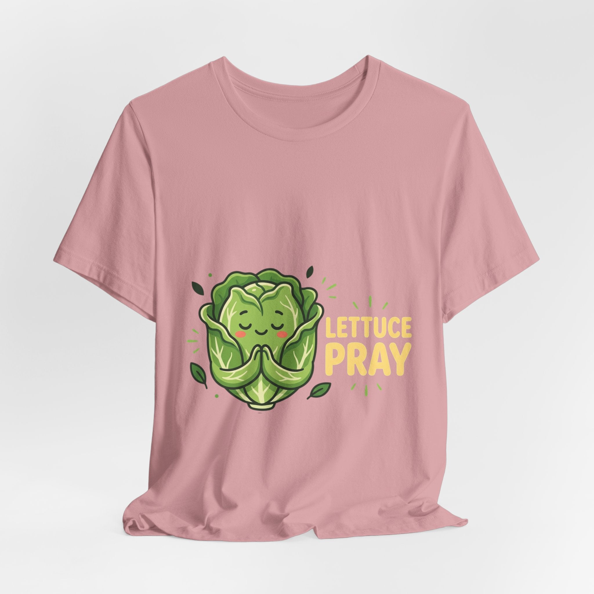 Lettuce Pray T-Shirt — Cute Praying Lettuce Graphic Tee