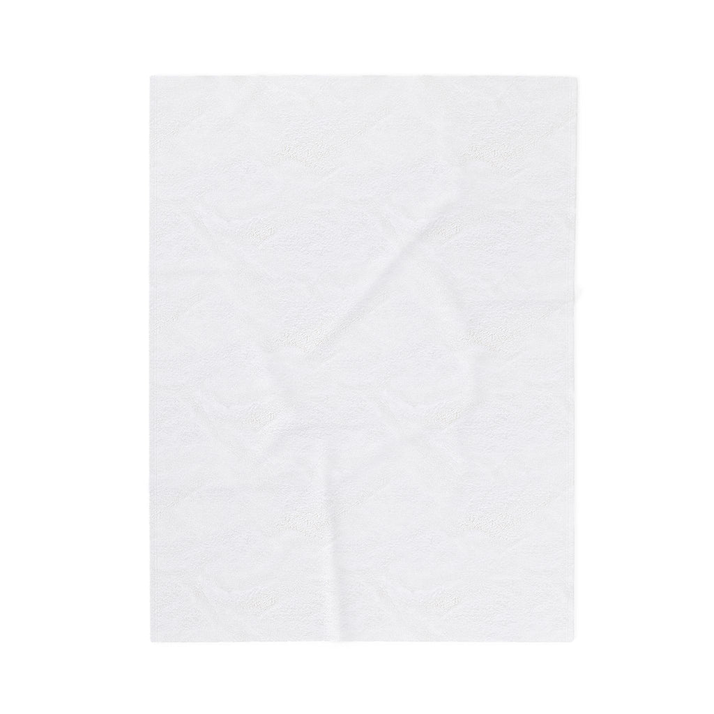 Walk in Faith Plush Blanket — Christian Velveteen Throw with Cross & Baby Footprints
