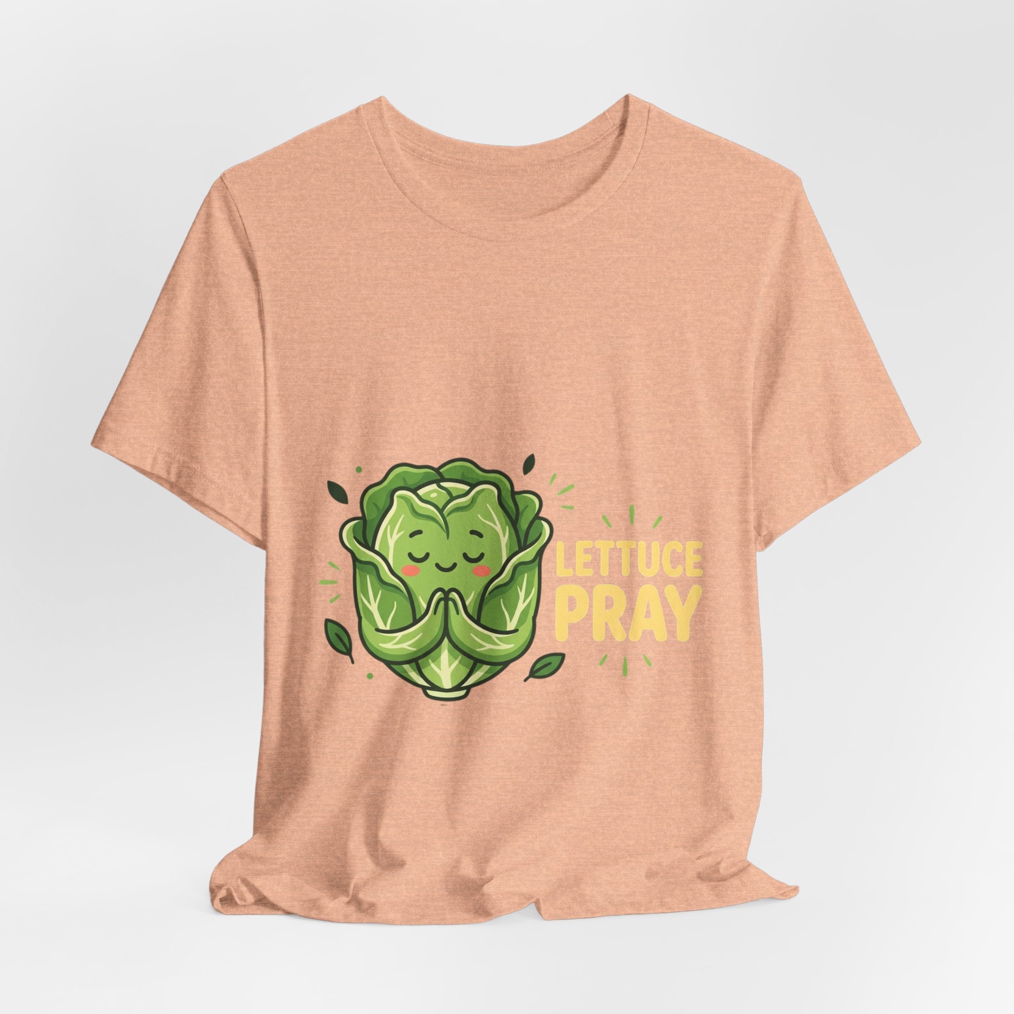 Lettuce Pray T-Shirt — Cute Praying Lettuce Graphic Tee