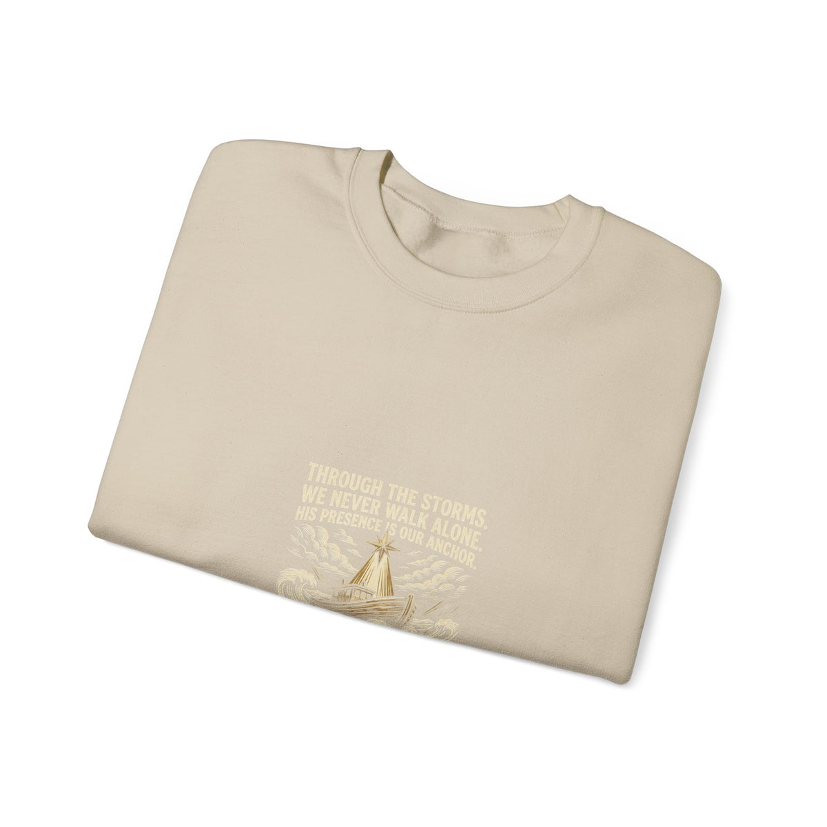 Christmas Teepee Campfire Sweatshirt – Cozy Holiday Graphic Crewneck