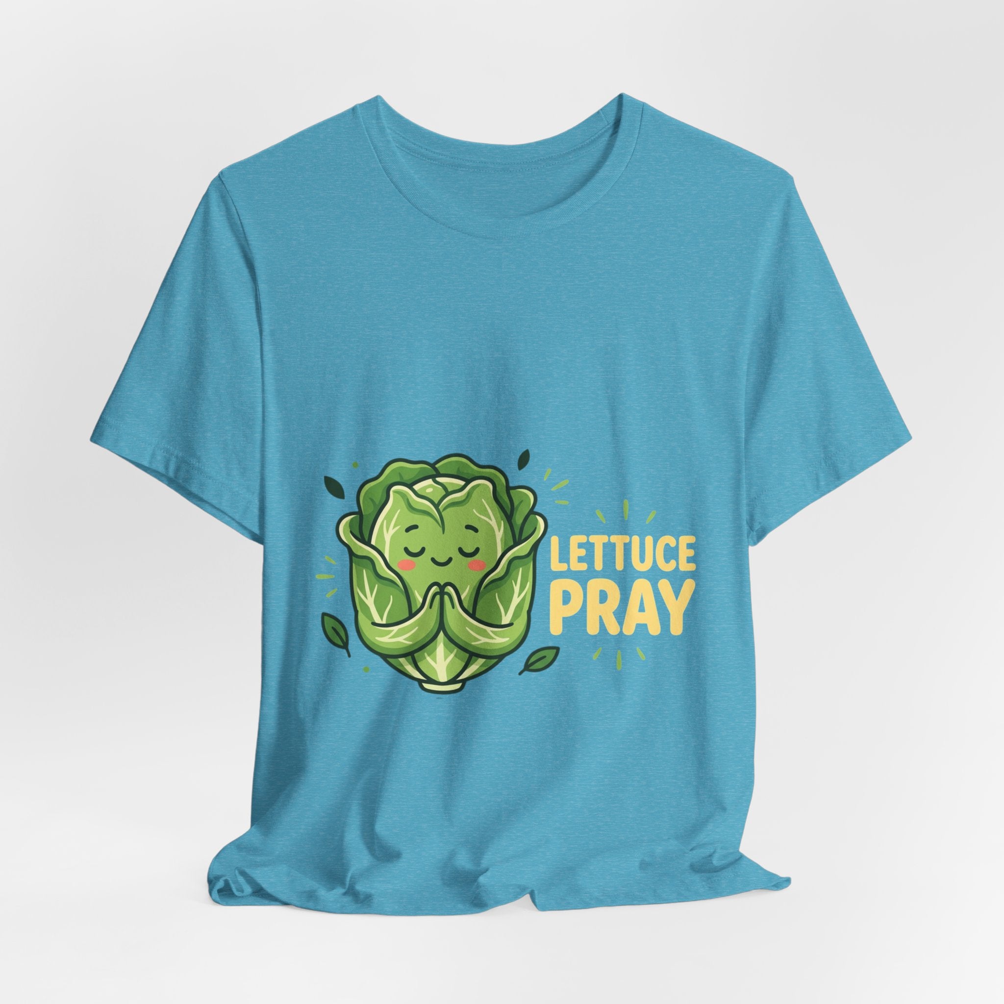 Lettuce Pray T-Shirt — Cute Praying Lettuce Graphic Tee