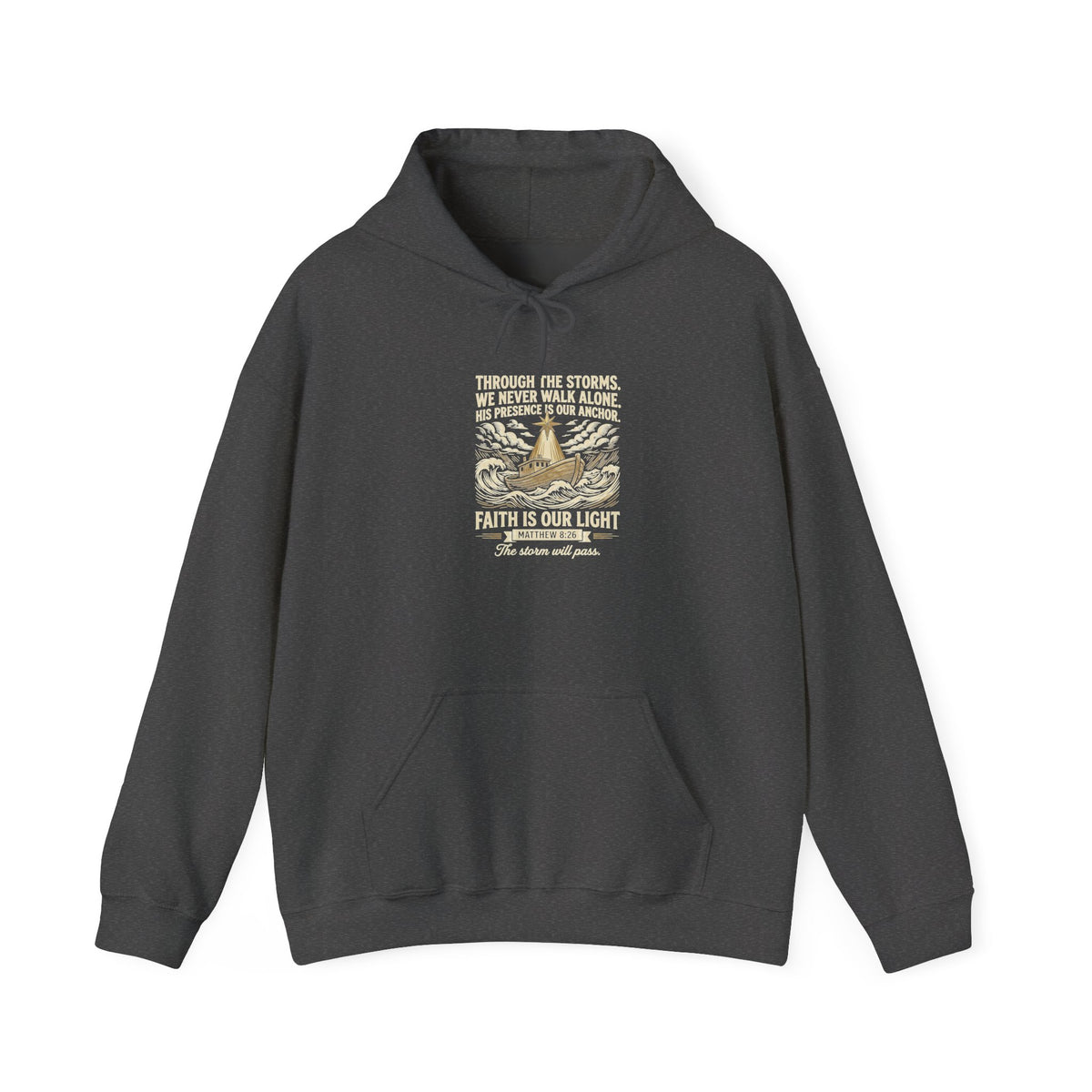 Faith Over Fear Hoodie — Vintage Dove Inspirational Pullover