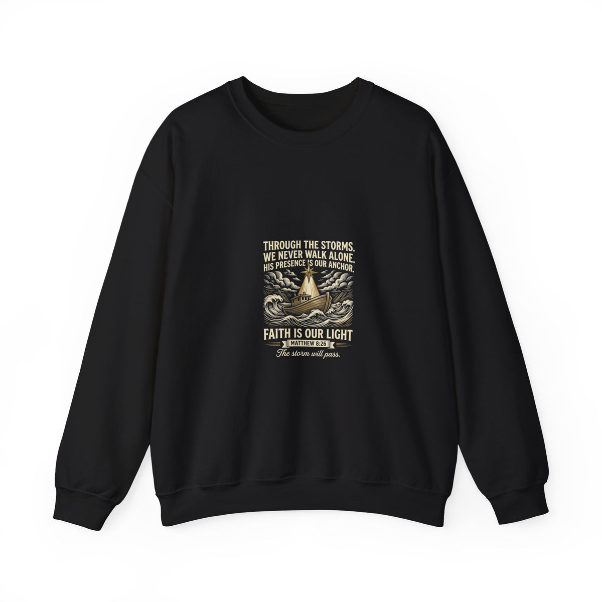 Christmas Teepee Campfire Sweatshirt – Cozy Holiday Graphic Crewneck