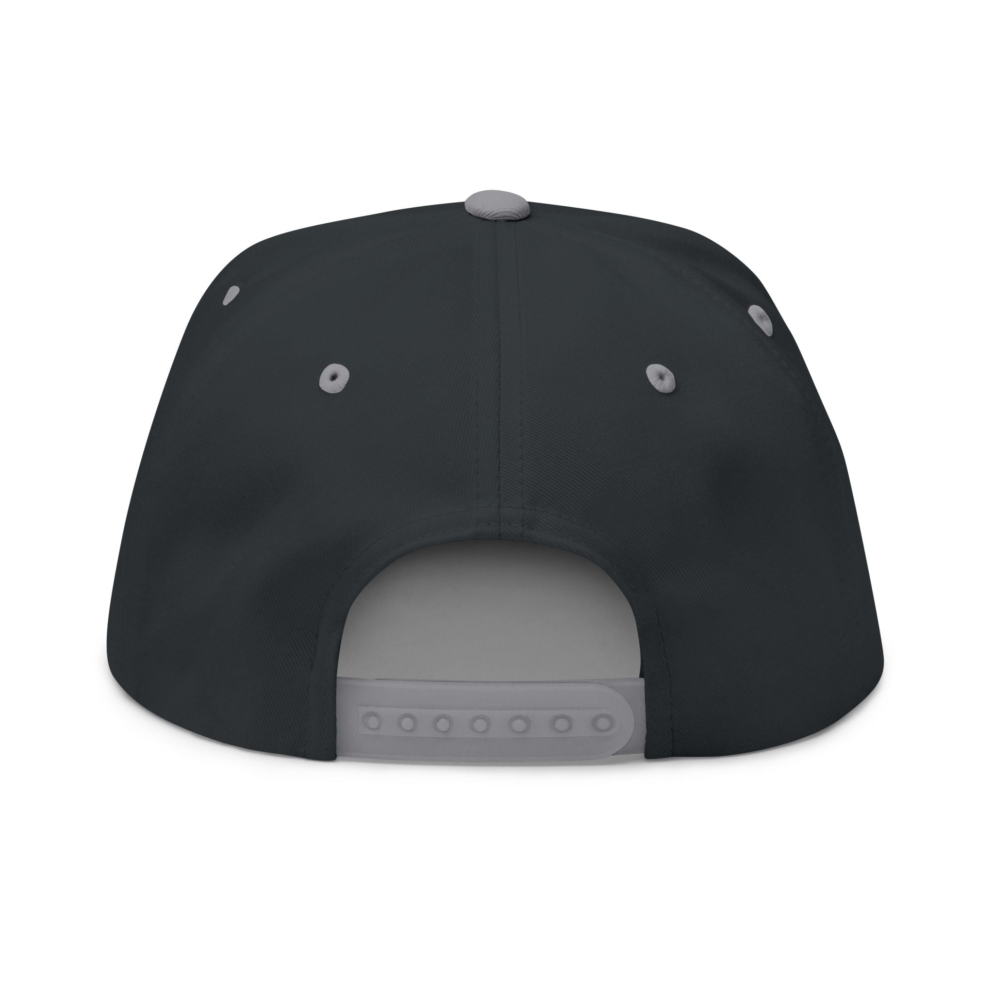 Chosen & Loved Embroidered Flat Bill Cap — White Snapback Hat