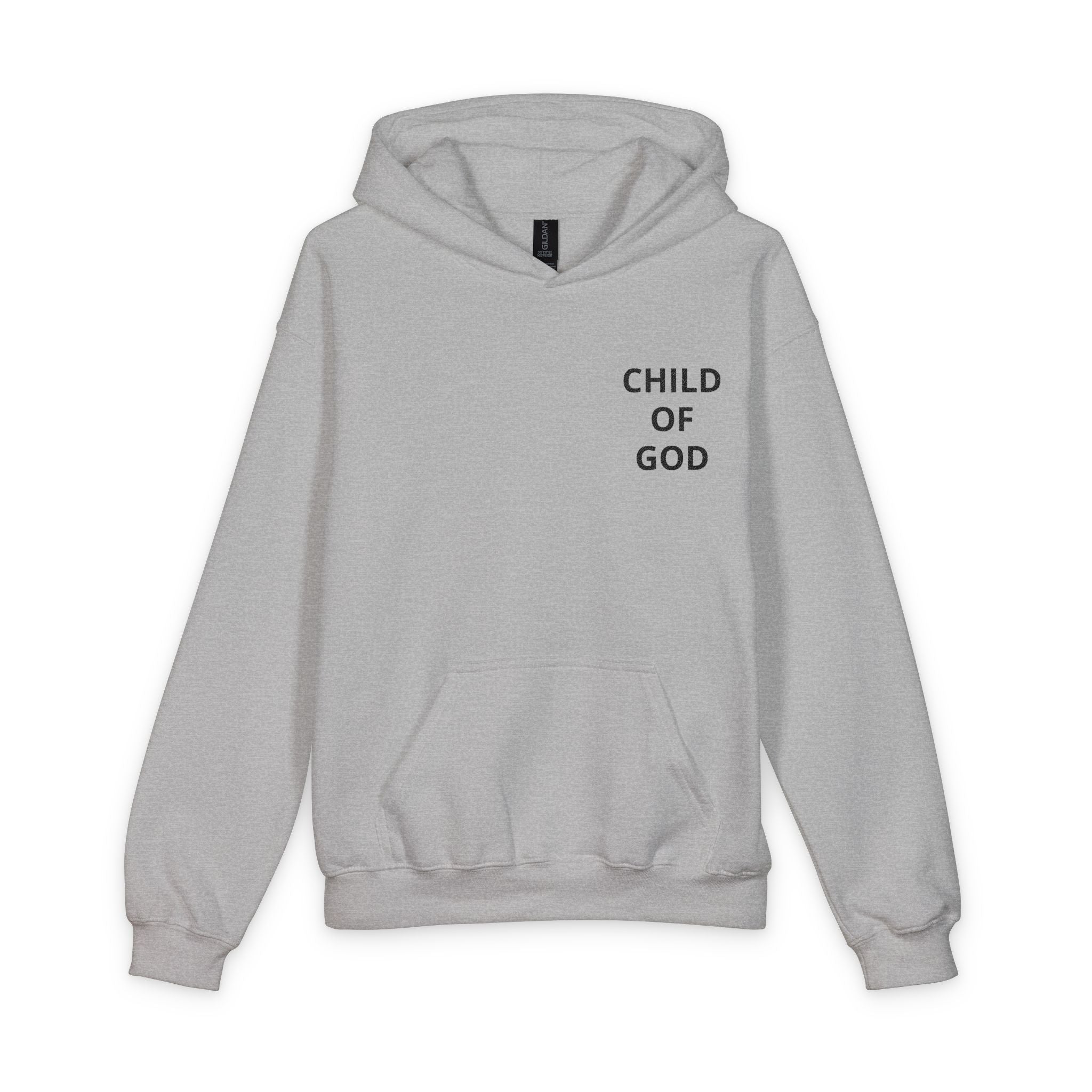 Youth Hoodie - "Child of God" Minimal Christian Pullover