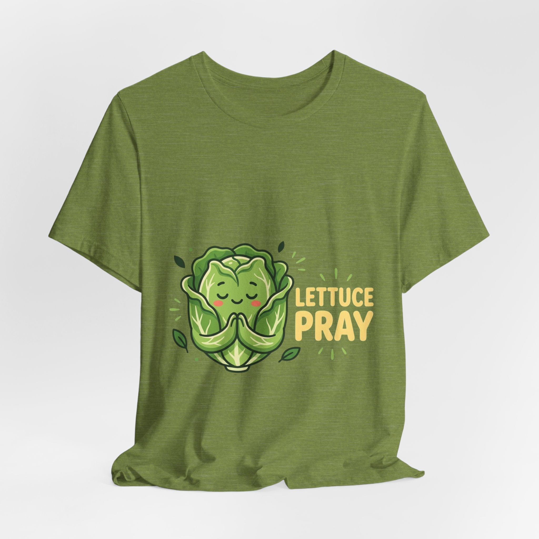 Lettuce Pray T-Shirt — Cute Praying Lettuce Graphic Tee