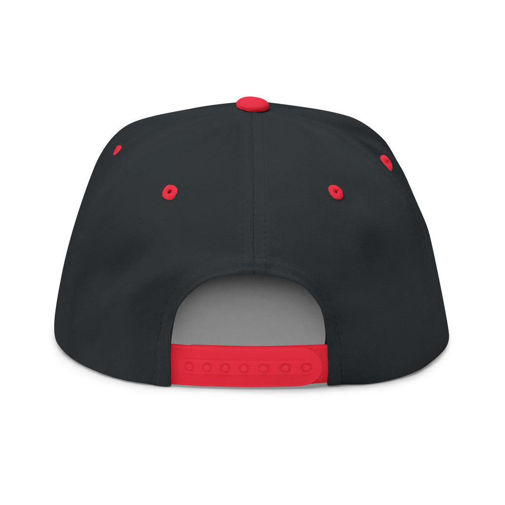 Chosen & Loved Embroidered Flat Bill Cap — White Snapback Hat