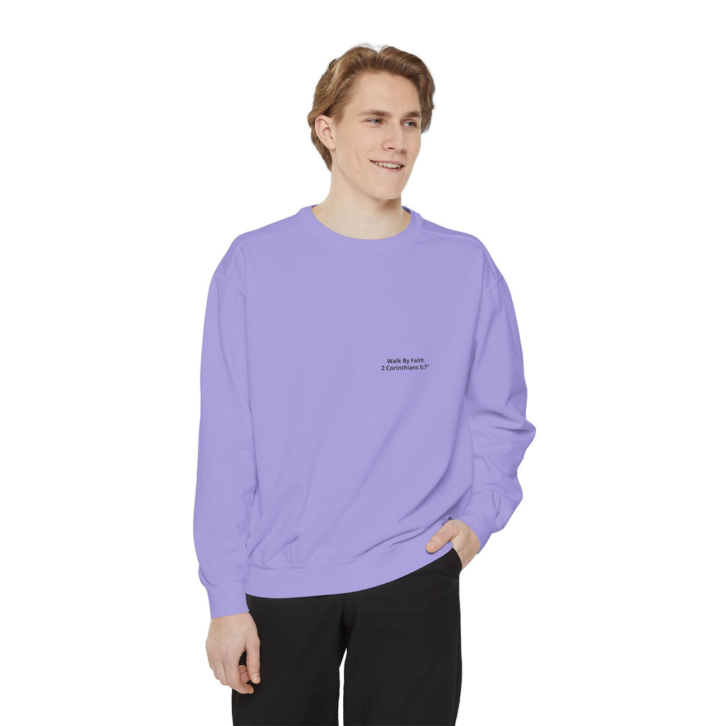 Walk in Faith Sweatshirt — Christian Cross Inspirational Crewneck