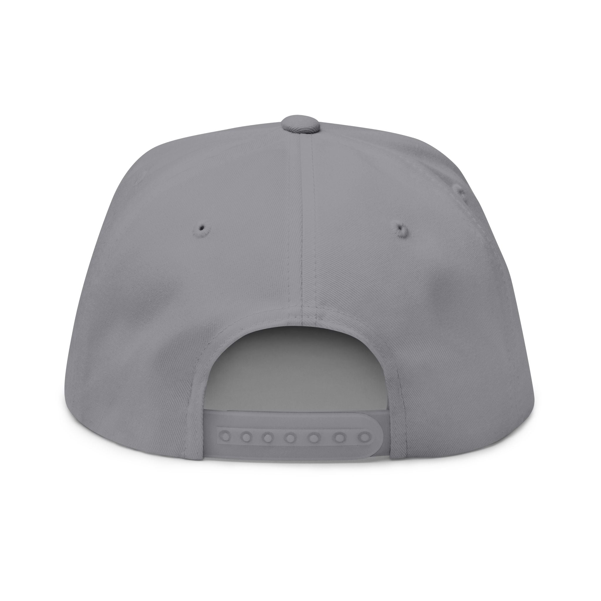 Chosen & Loved Embroidered Flat Bill Cap — White Snapback Hat