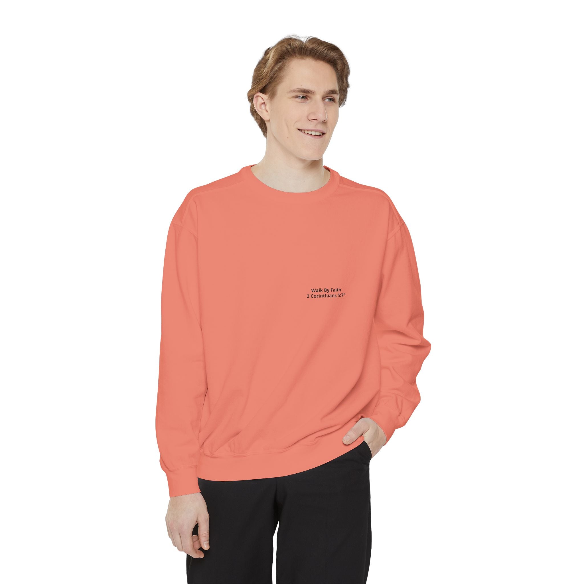 Walk in Faith Sweatshirt — Christian Cross Inspirational Crewneck