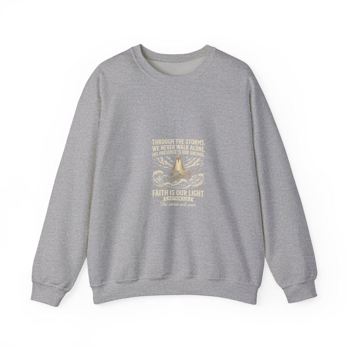 Christmas Teepee Campfire Sweatshirt – Cozy Holiday Graphic Crewneck