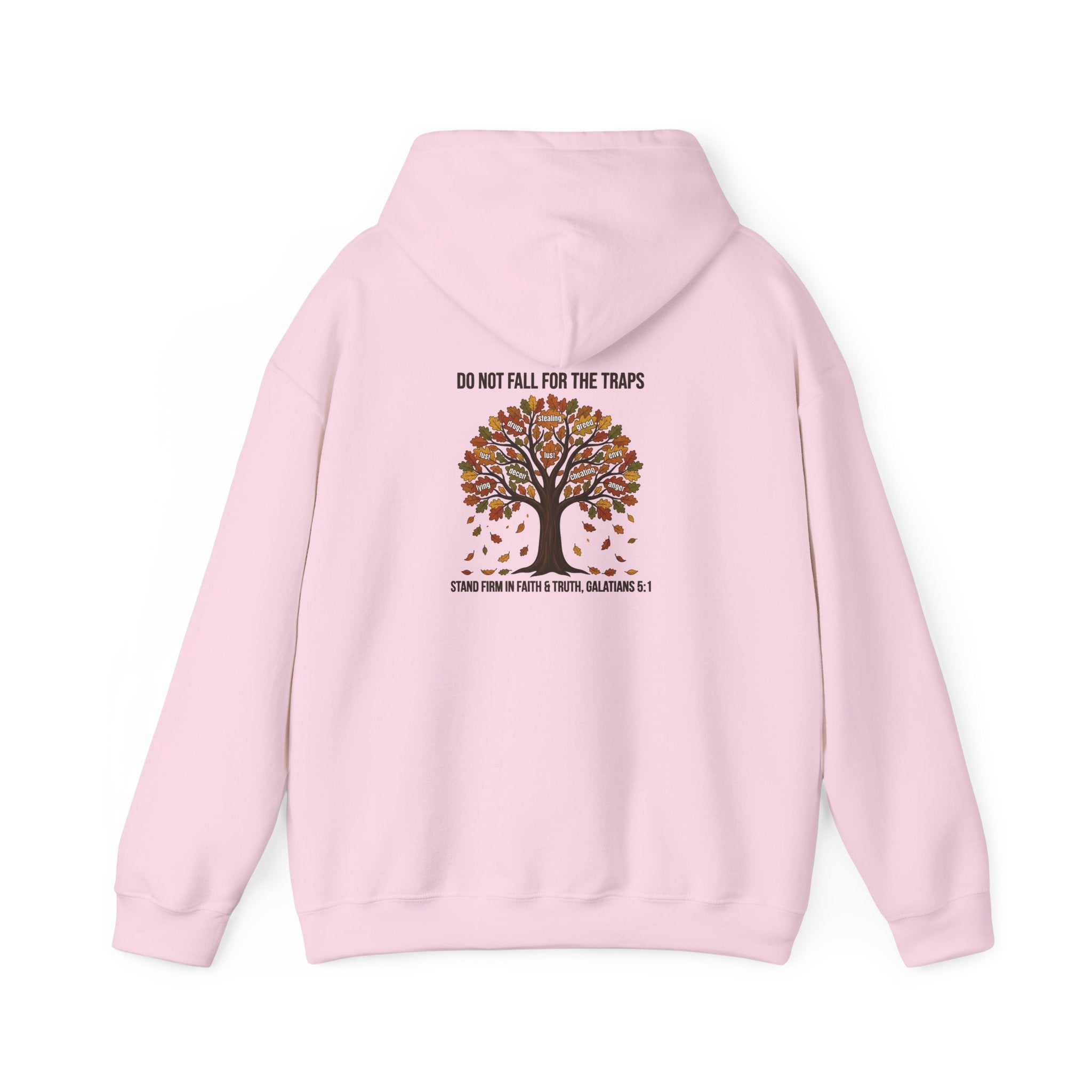 Autumn Oak Tree Hoodie — "Do Not Be Deceived" Fall Faith Sweatshirt