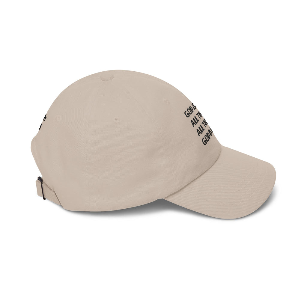 Embroidered ‘God Is Good All The Time’ Dad Cap — Psalm 100:5 Baseball Hat