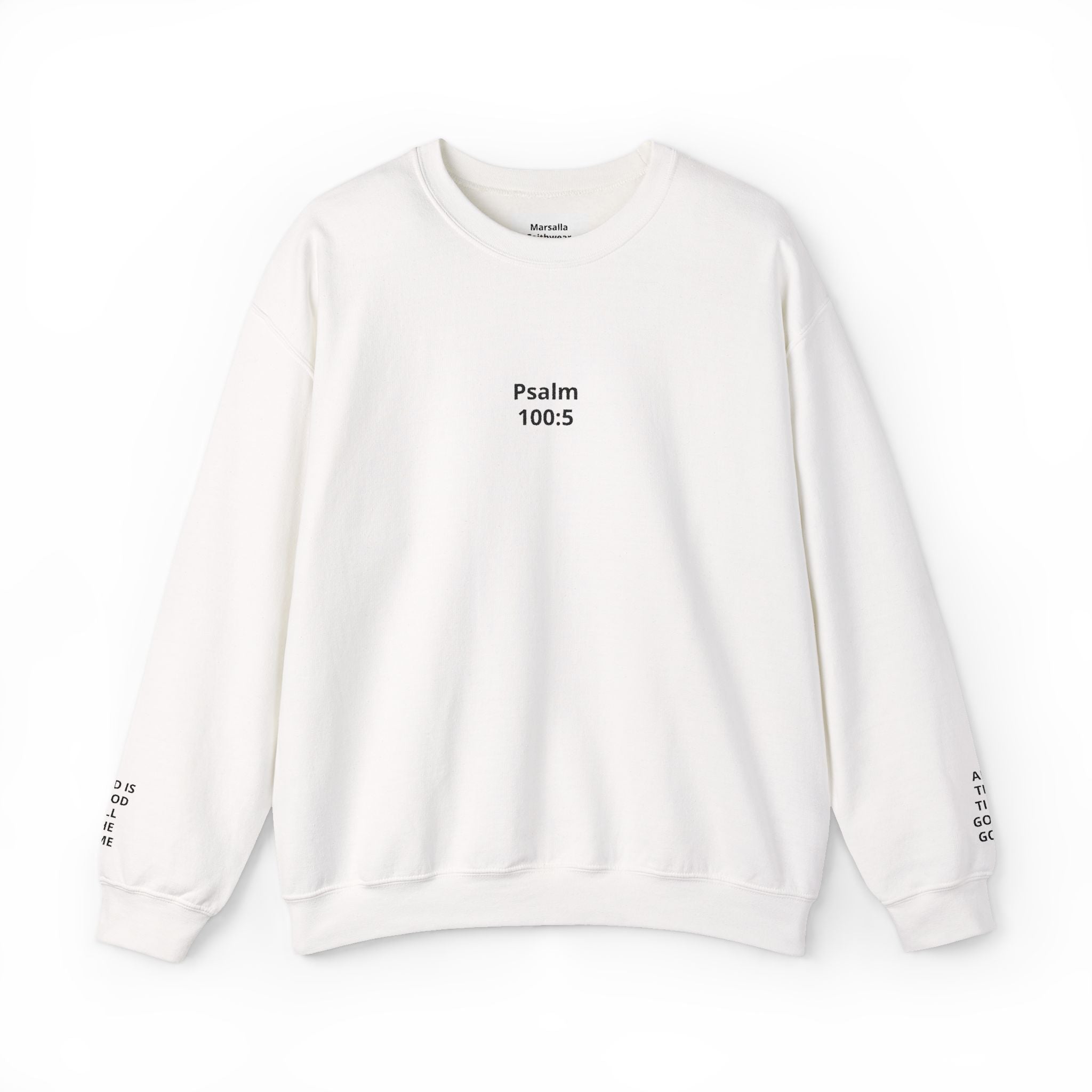 Psalm 100:5 Minimalist Crewneck Sweatshirt — Christian Scripture Sweatshirt