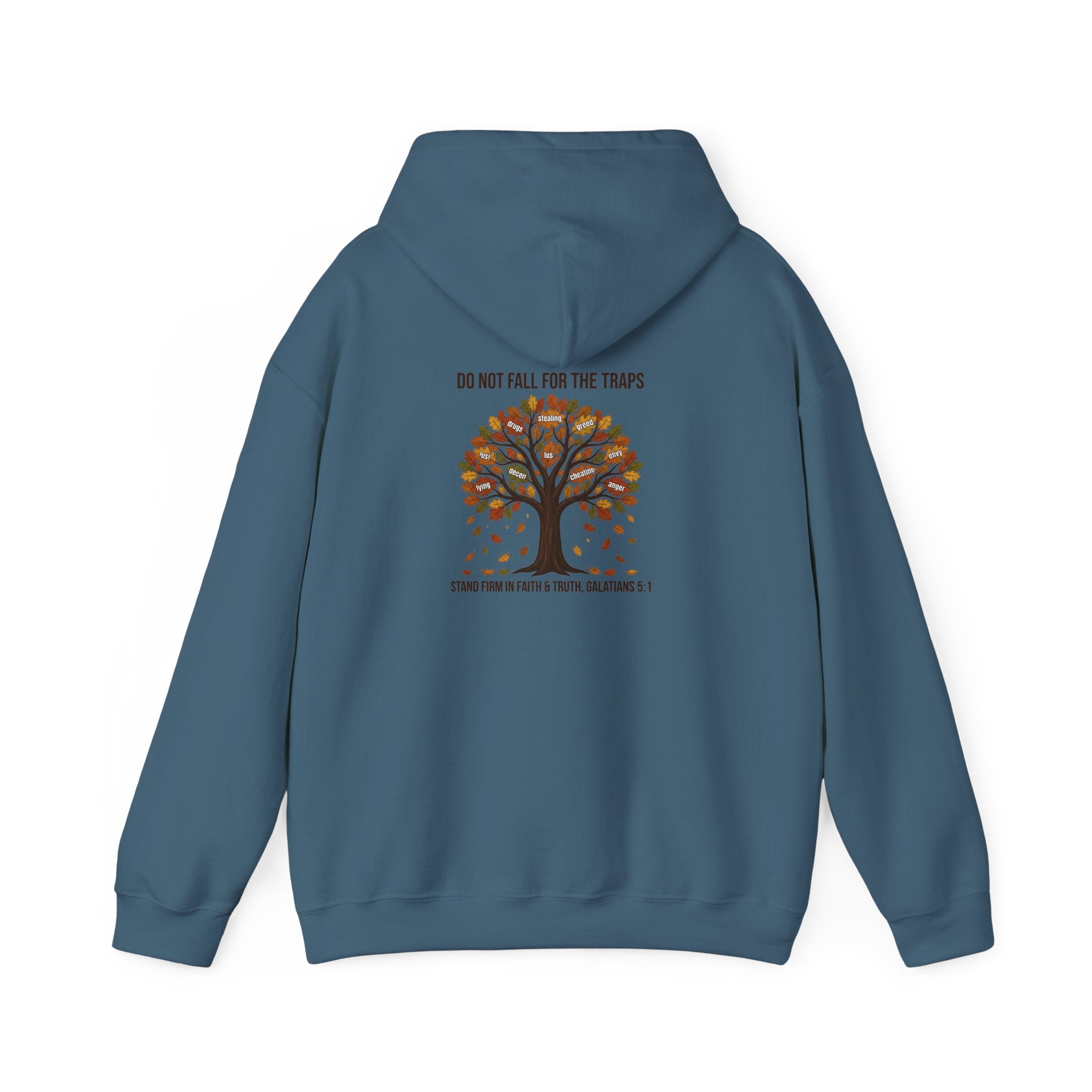 Autumn Oak Tree Hoodie — "Do Not Be Deceived" Fall Faith Sweatshirt