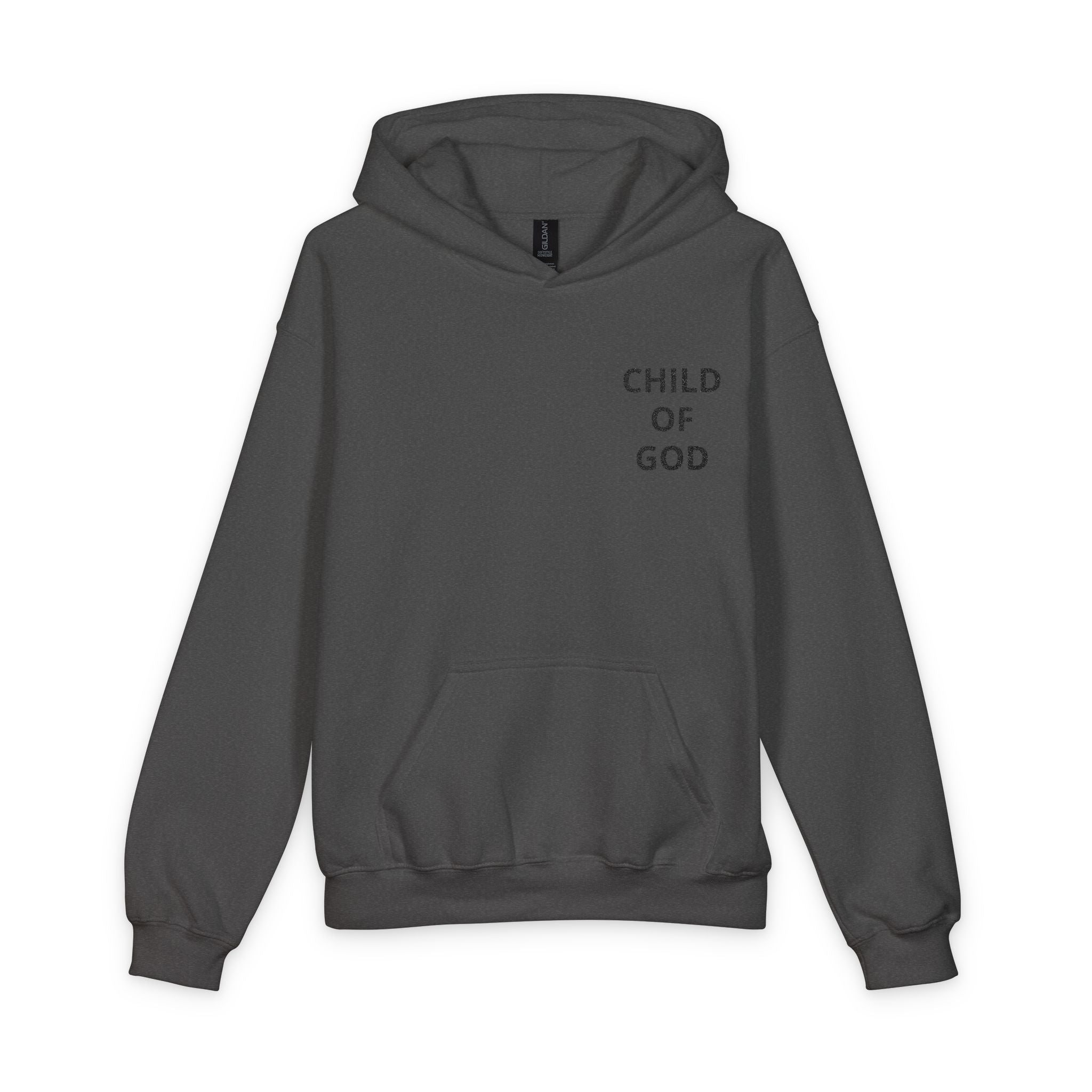 Youth Hoodie - "Child of God" Minimal Christian Pullover