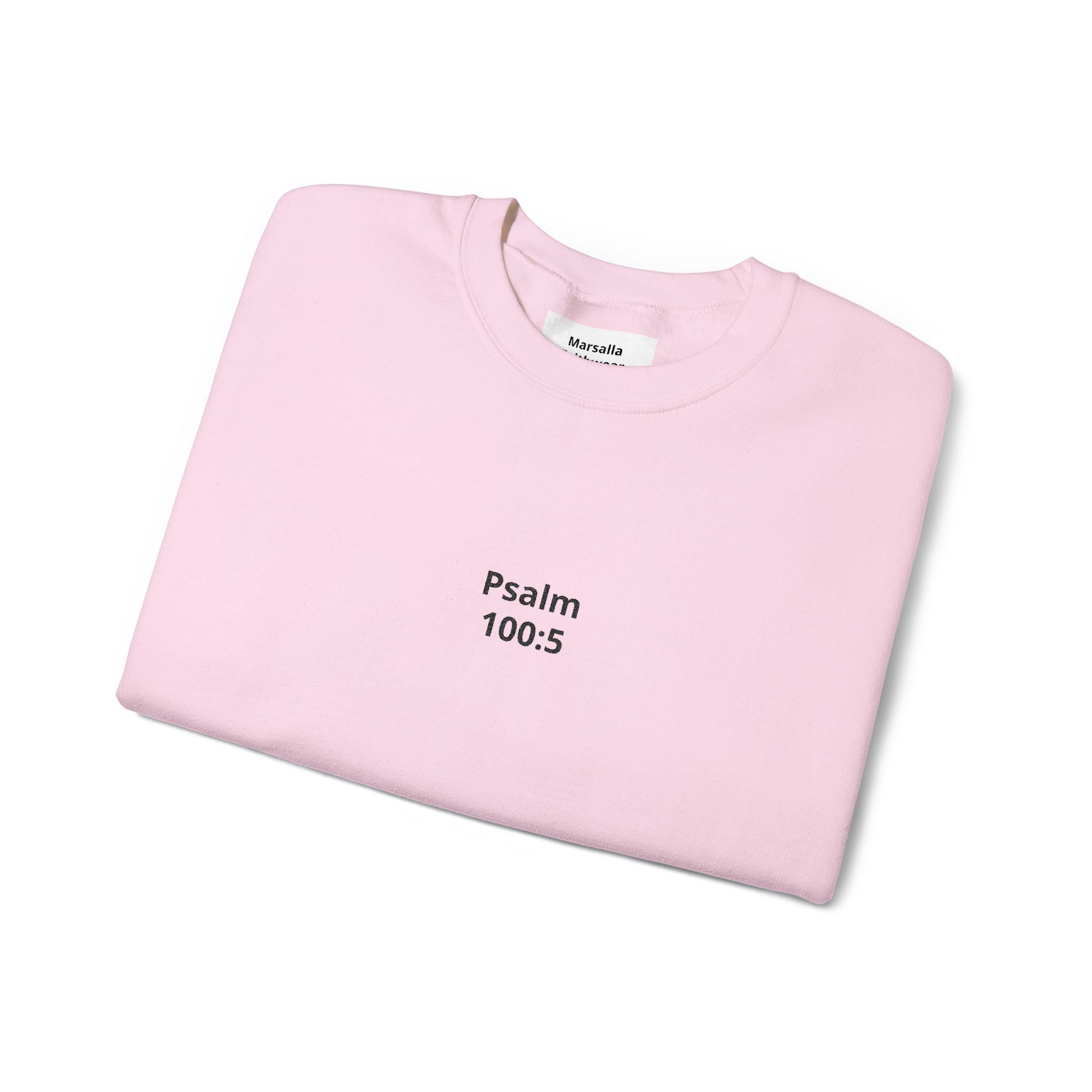 Psalm 100:5 Minimalist Crewneck Sweatshirt — Christian Scripture Sweatshirt