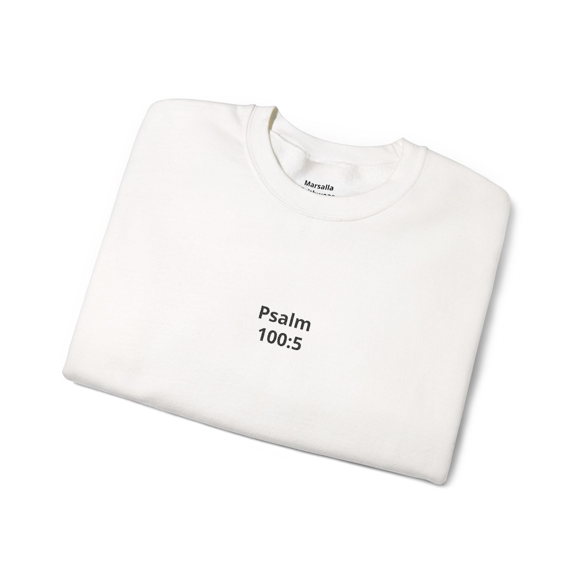 Psalm 100:5 Minimalist Crewneck Sweatshirt — Christian Scripture Sweatshirt