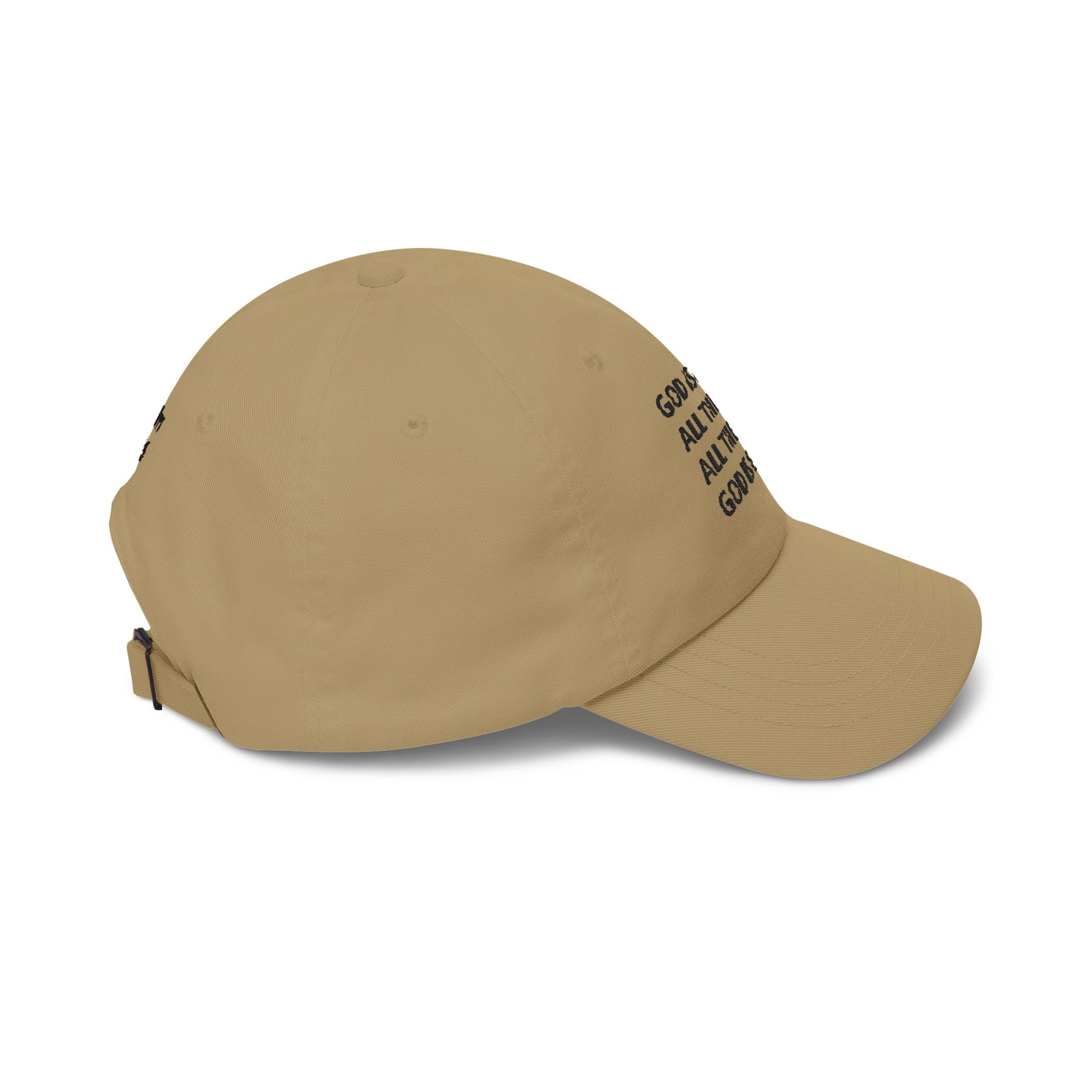 Embroidered ‘God Is Good All The Time’ Dad Cap — Psalm 100:5 Baseball Hat