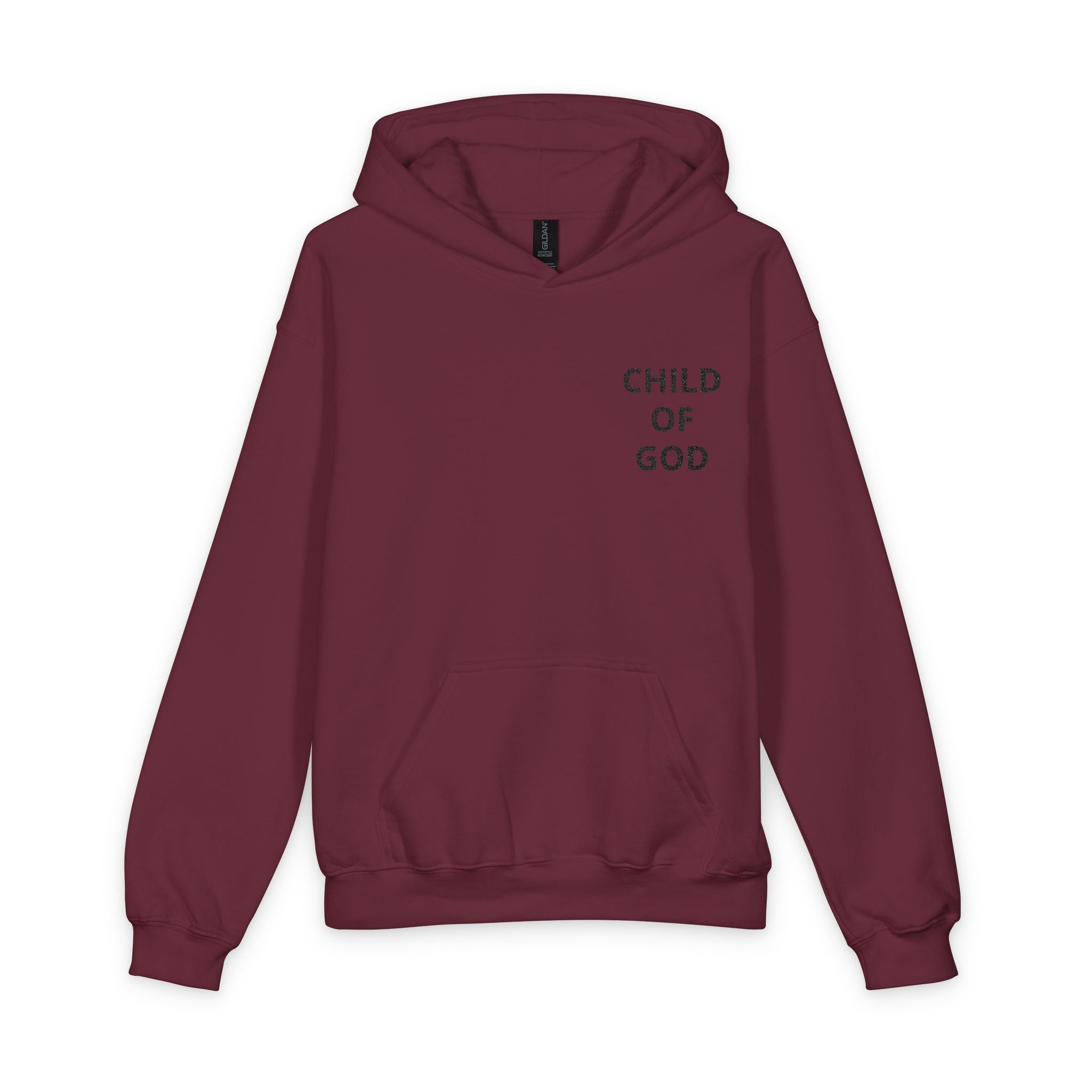 Youth Hoodie - "Child of God" Minimal Christian Pullover